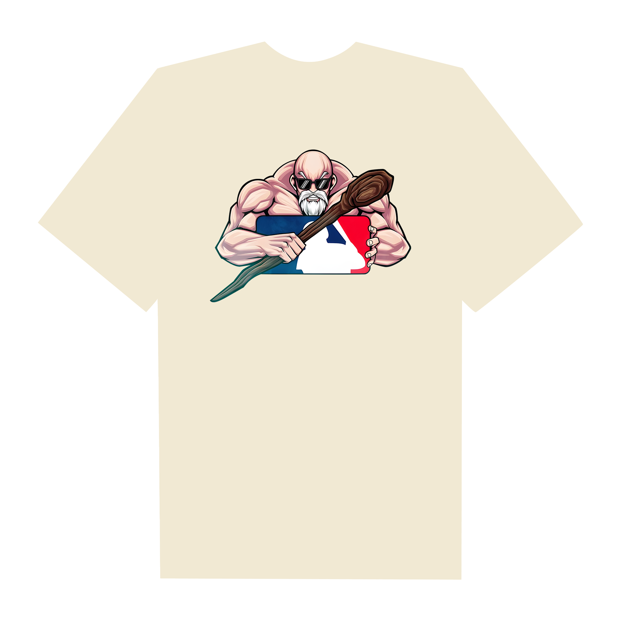 MLB Anime Dragon Ball Master Roshi MLB Logo T-Shirt