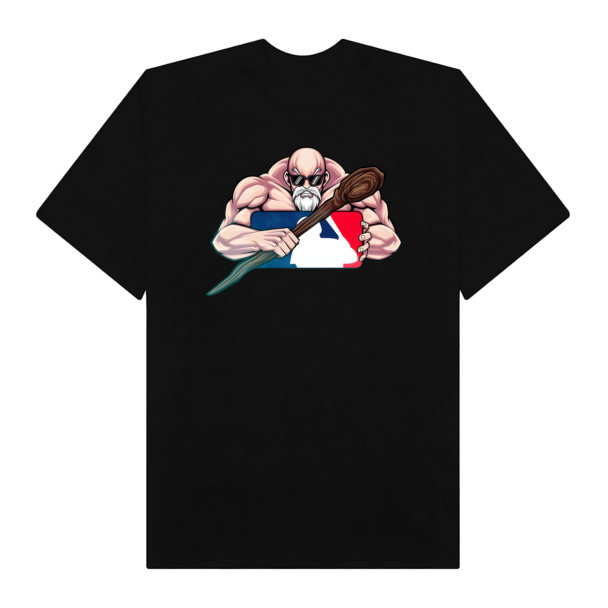 MLB Anime Dragon Ball Master Roshi MLB Logo T-Shirt