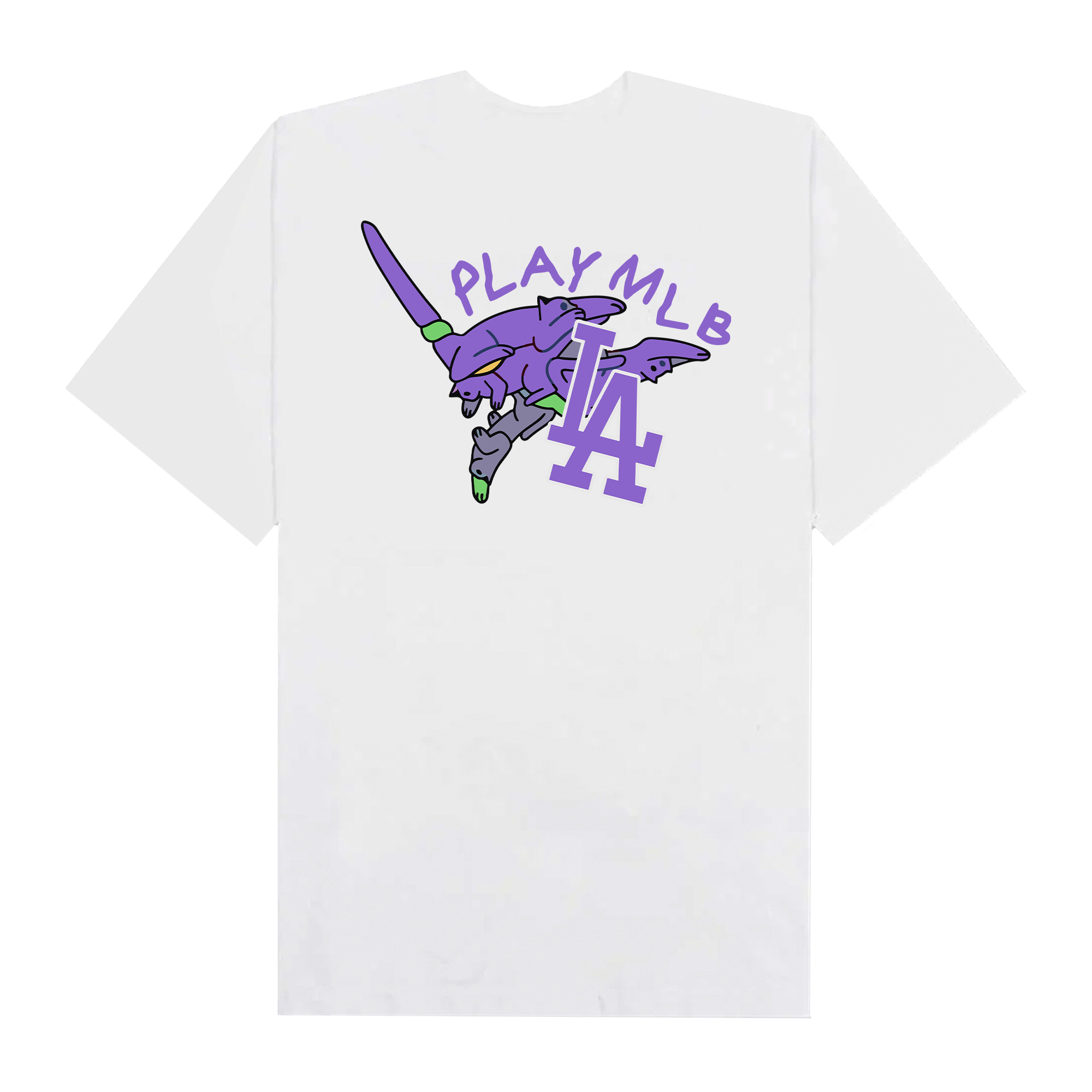 MLB Anime Evangelion Eva 01 Play MLB T-Shirt