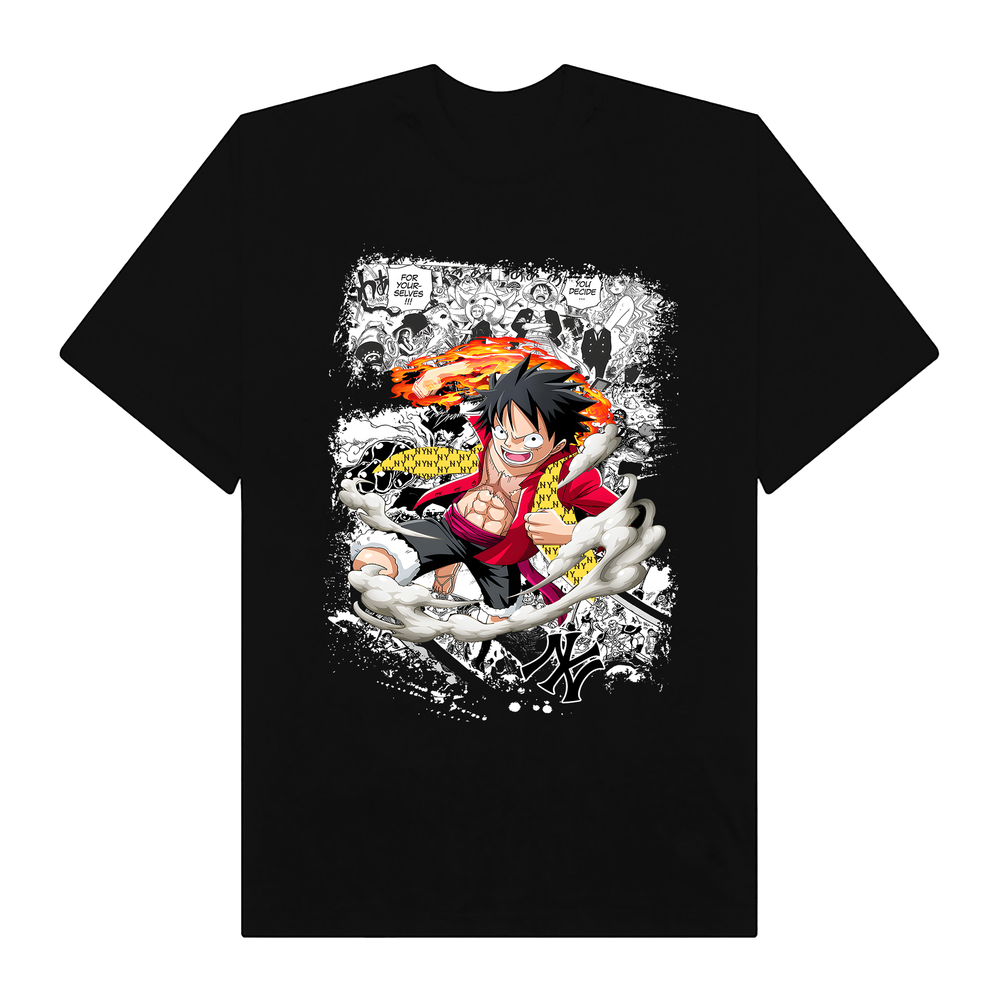 MLB Anime Funny Luffy T-Shirt