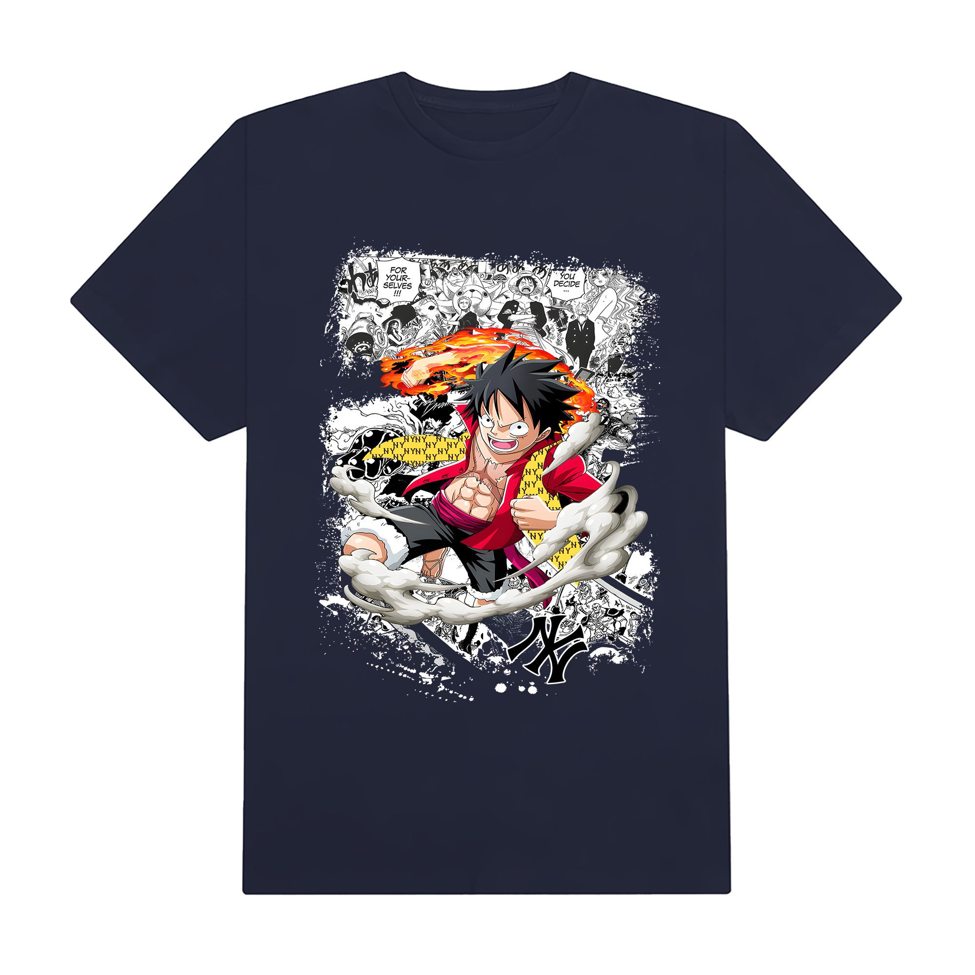 MLB Anime Funny Luffy T-Shirt