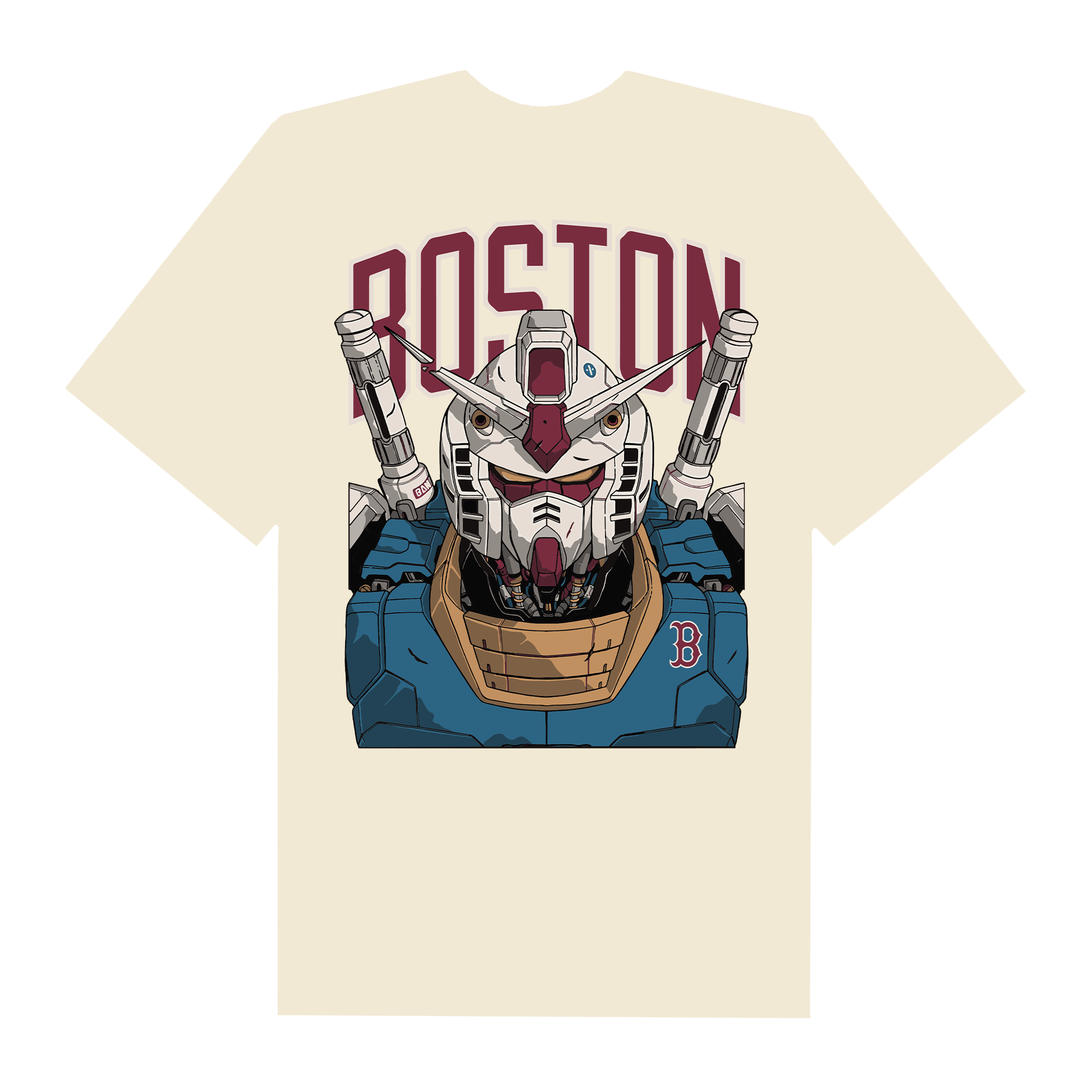 MLB Anime Gundam Center Boston T-Shirt