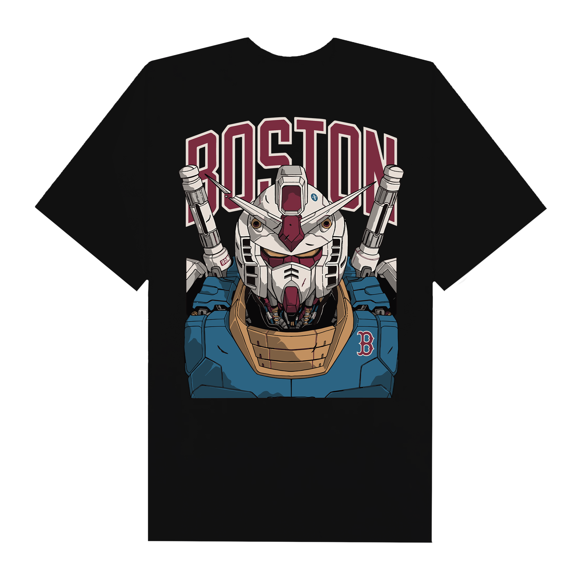 MLB Anime Gundam Center Boston T-Shirt