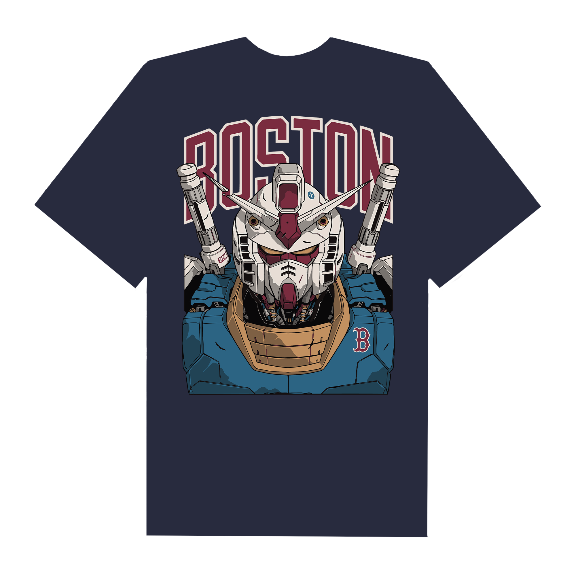 MLB Anime Gundam Center Boston T-Shirt