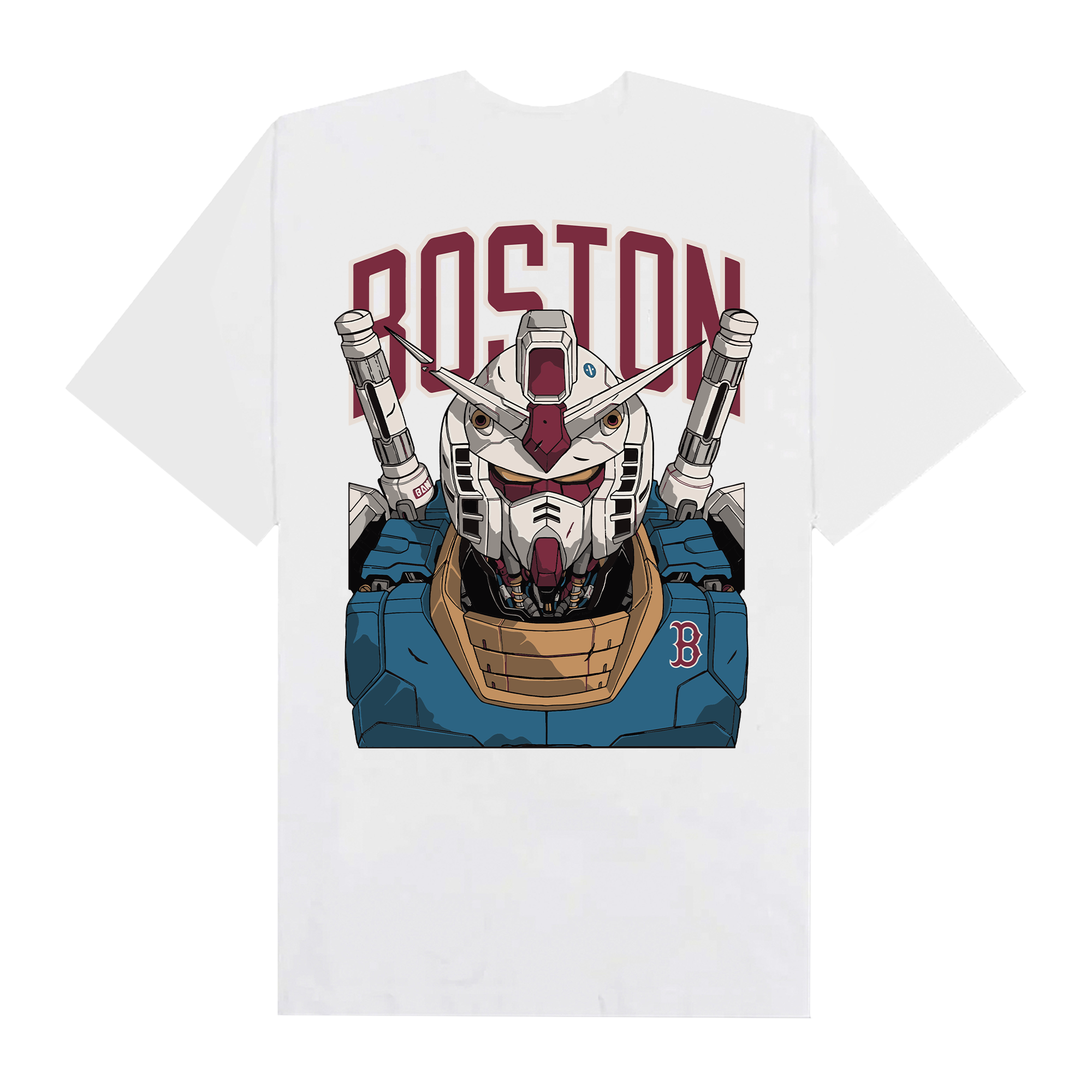 MLB Anime Gundam Center Boston T-Shirt