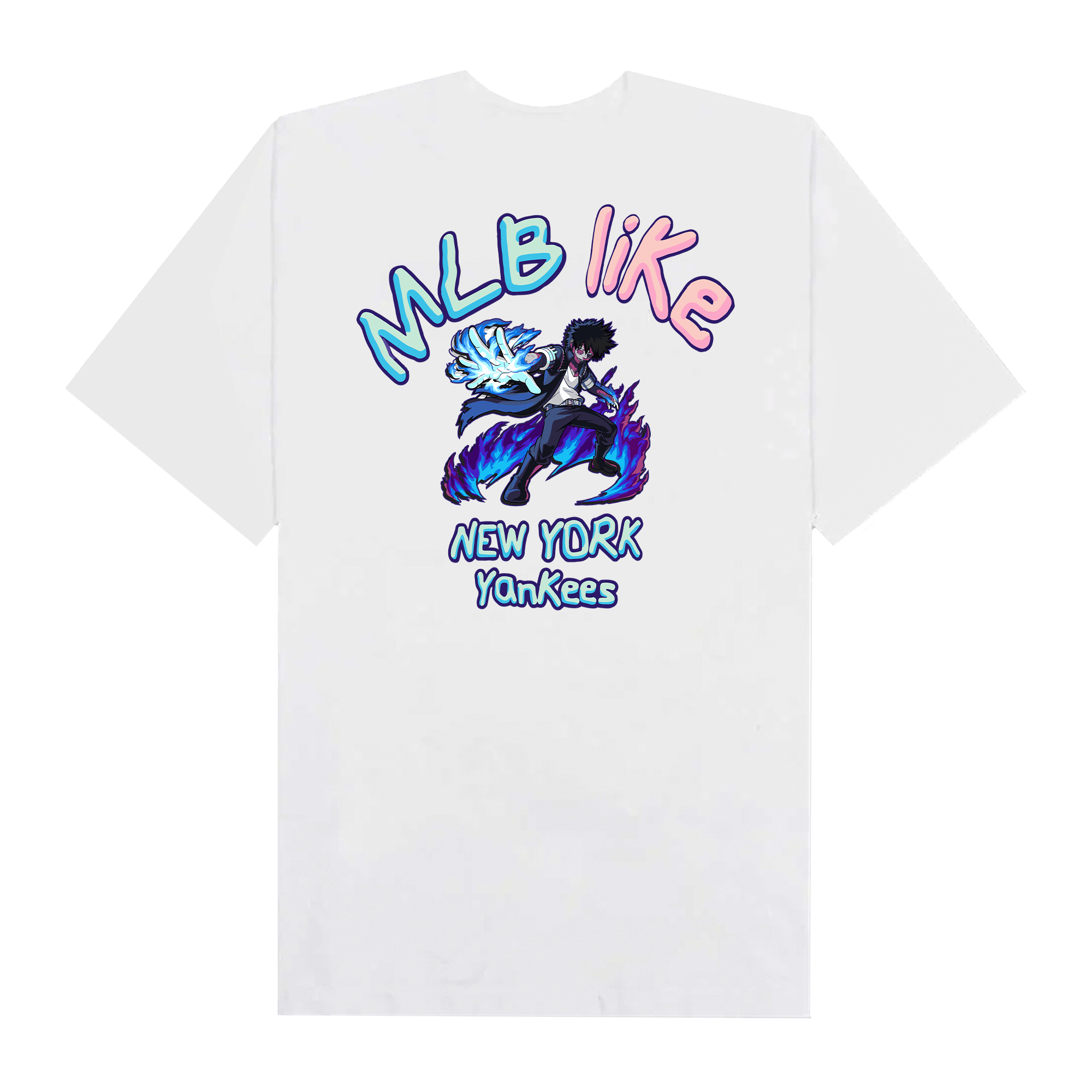 MLB Anime Hero Academy Dabi Like Yankees T-Shirt