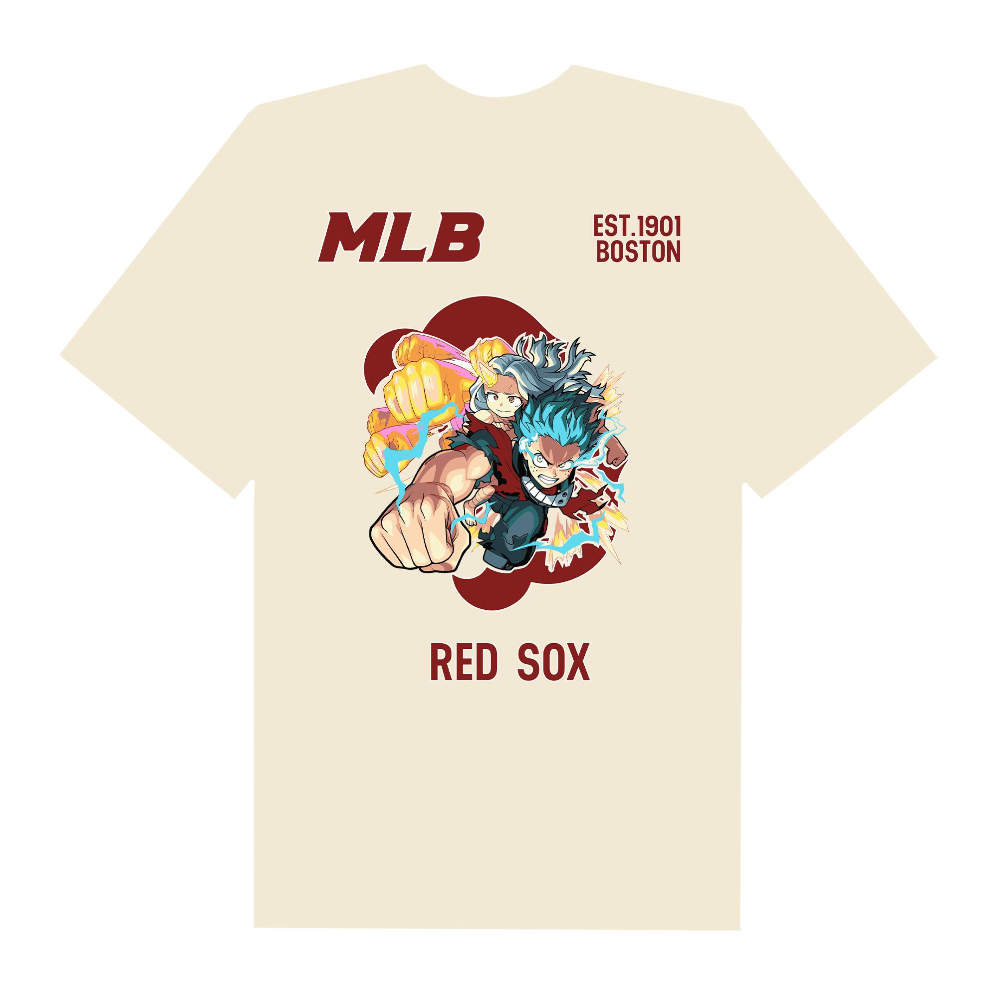 MLB Anime Hero Academy Midoriya Red Sox T-Shirt