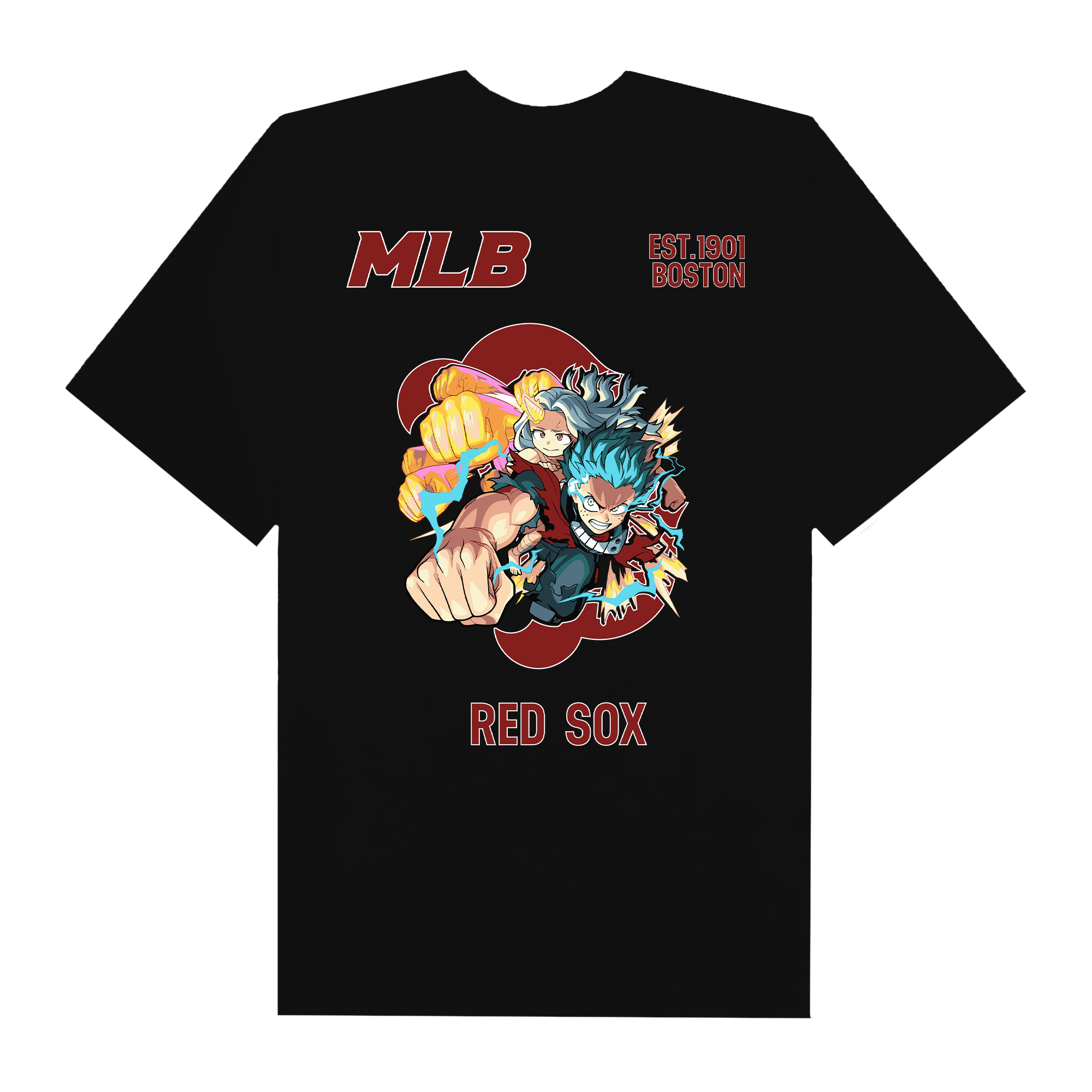 MLB Anime Hero Academy Midoriya Red Sox T-Shirt