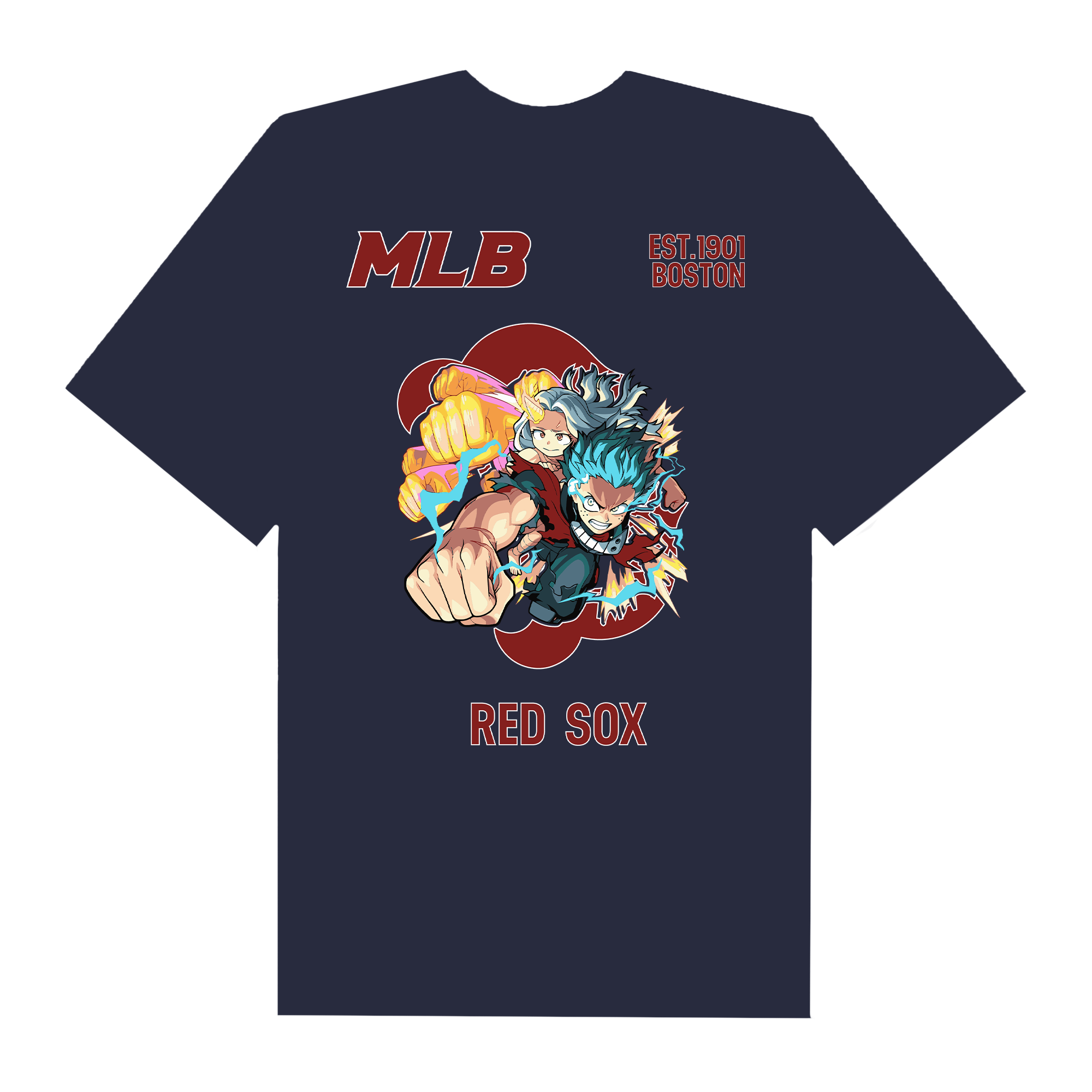 MLB Anime Hero Academy Midoriya Red Sox T-Shirt