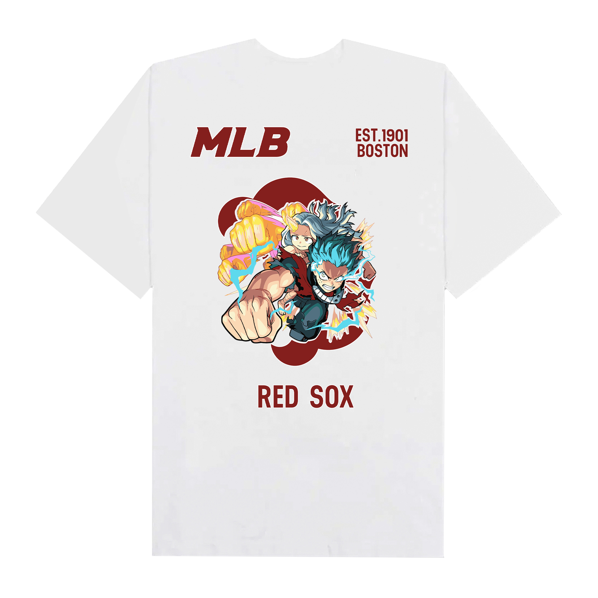 MLB Anime Hero Academy Midoriya Red Sox T-Shirt