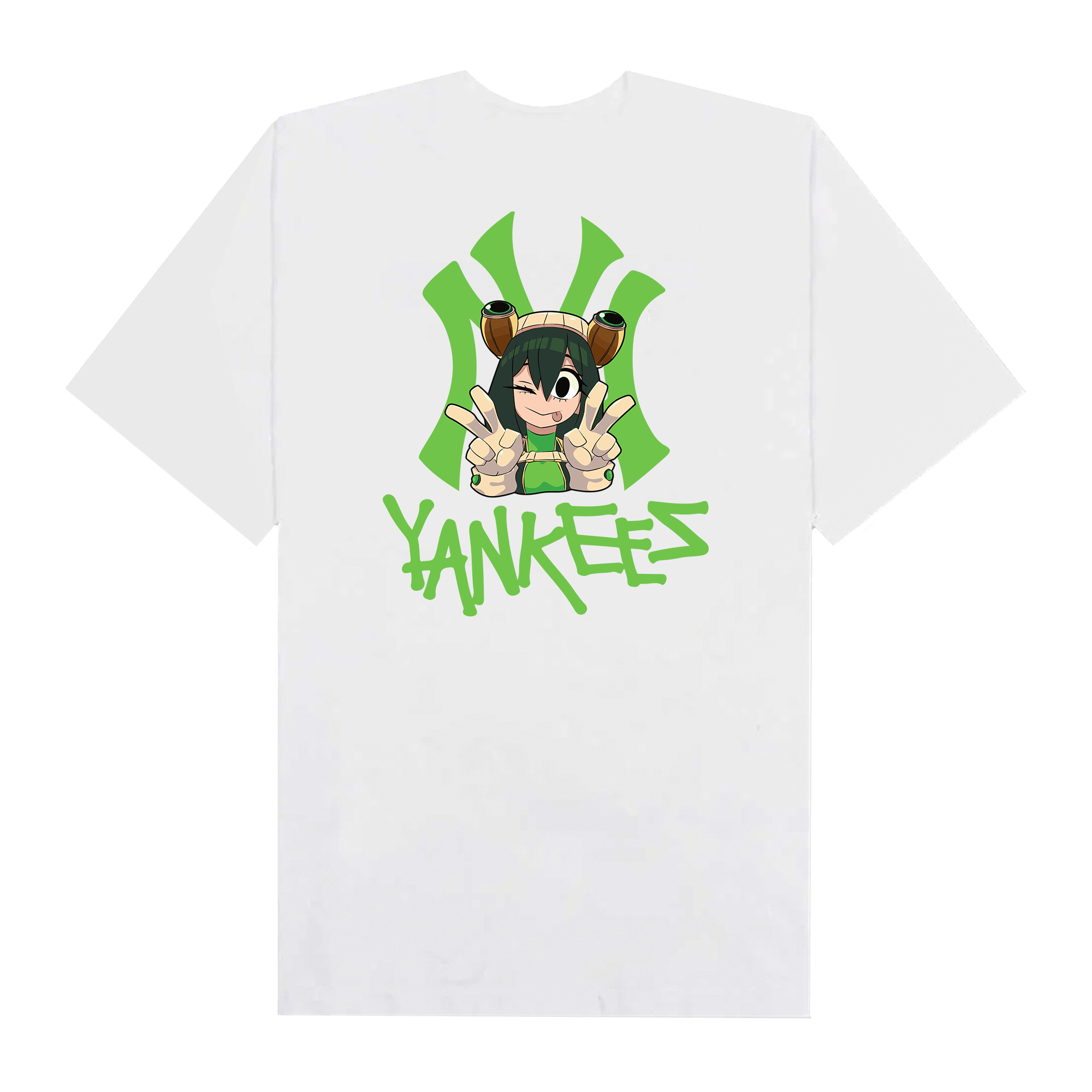 MLB Anime Hero Academy Tsuyu Yankees Cute T-Shirt