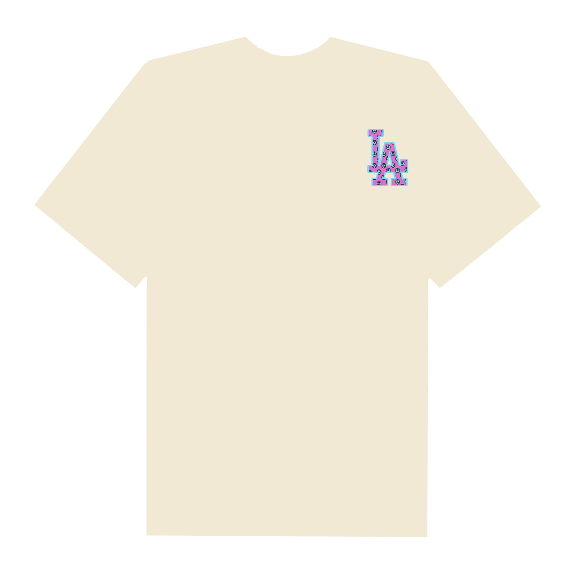 MLB Anime Jojo Giovanna Pattern LA T-Shirt