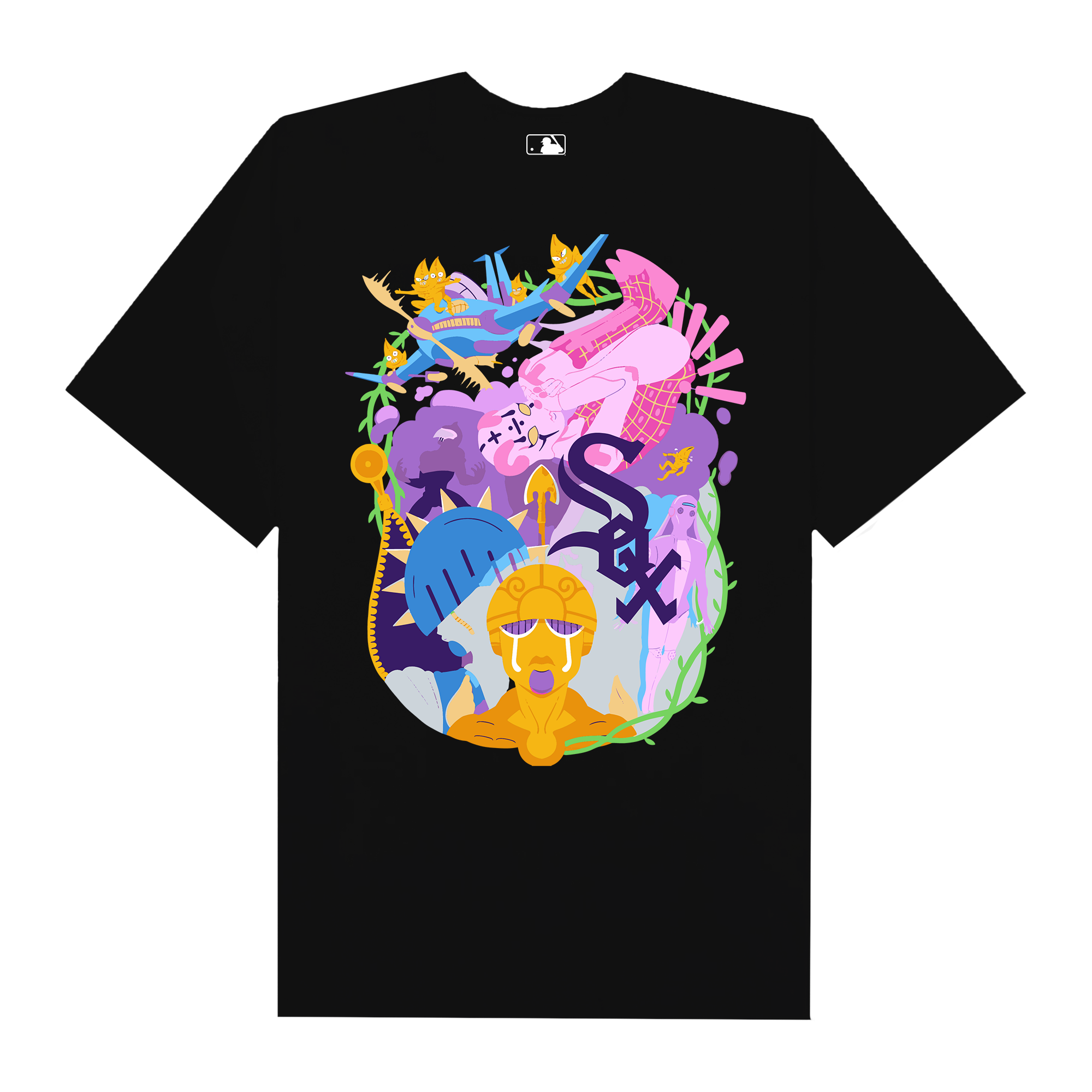 MLB Anime Jojo Golden Wind White Sox T-Shirt