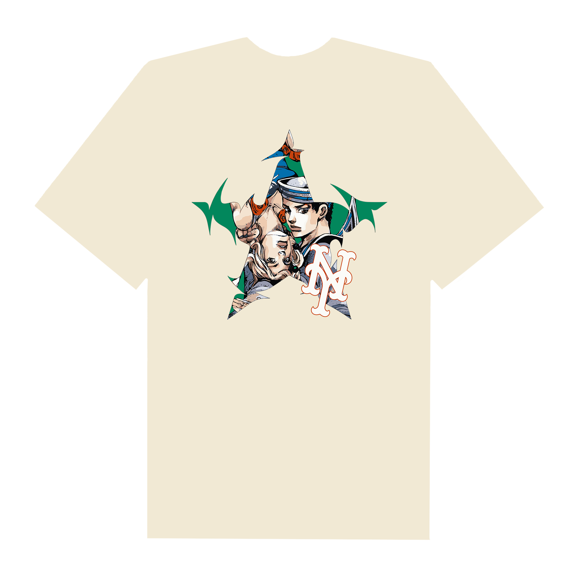 MLB Anime Jojo Jolyne and Johnny NY T-Shirt