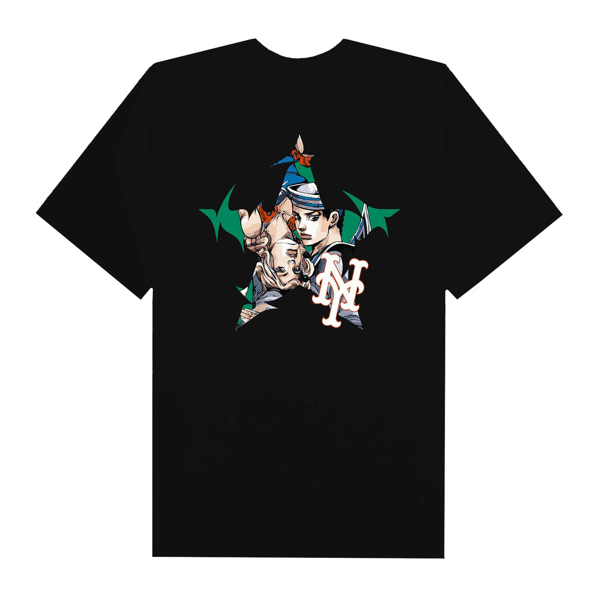 MLB Anime Jojo Jolyne and Johnny NY T-Shirt