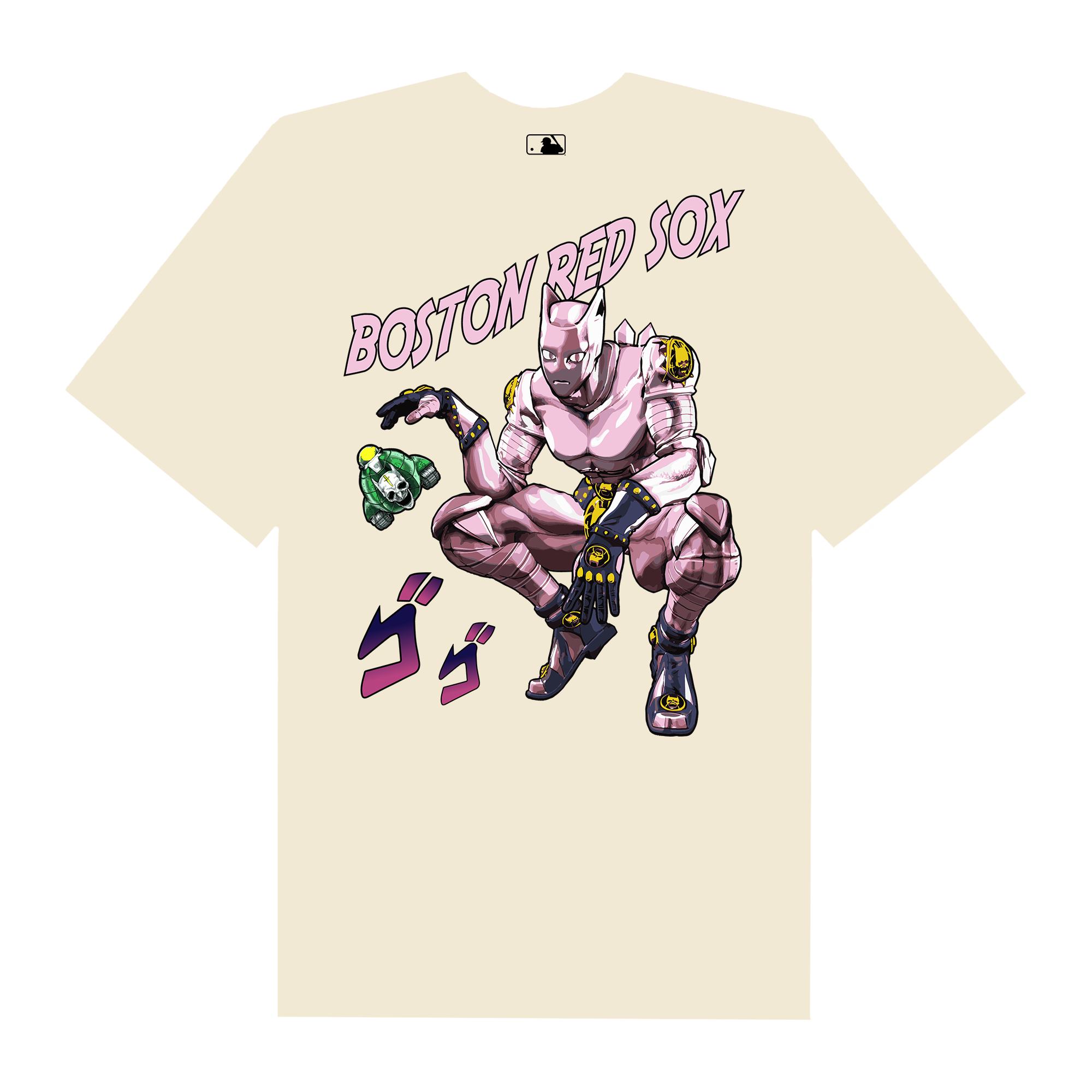 MLB Anime Jojo Killer Queen Red Sox T-Shirt