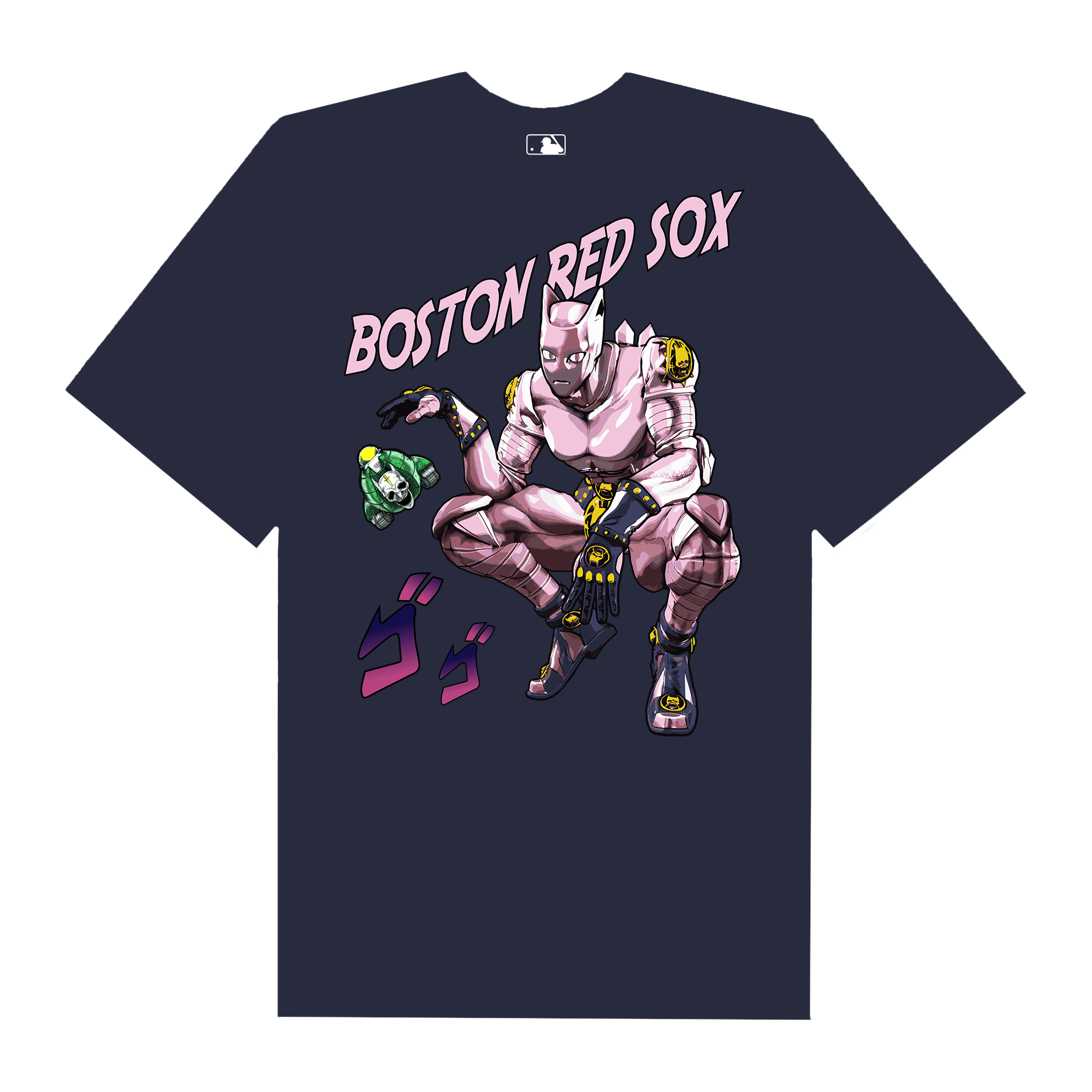 MLB Anime Jojo Killer Queen Red Sox T-Shirt