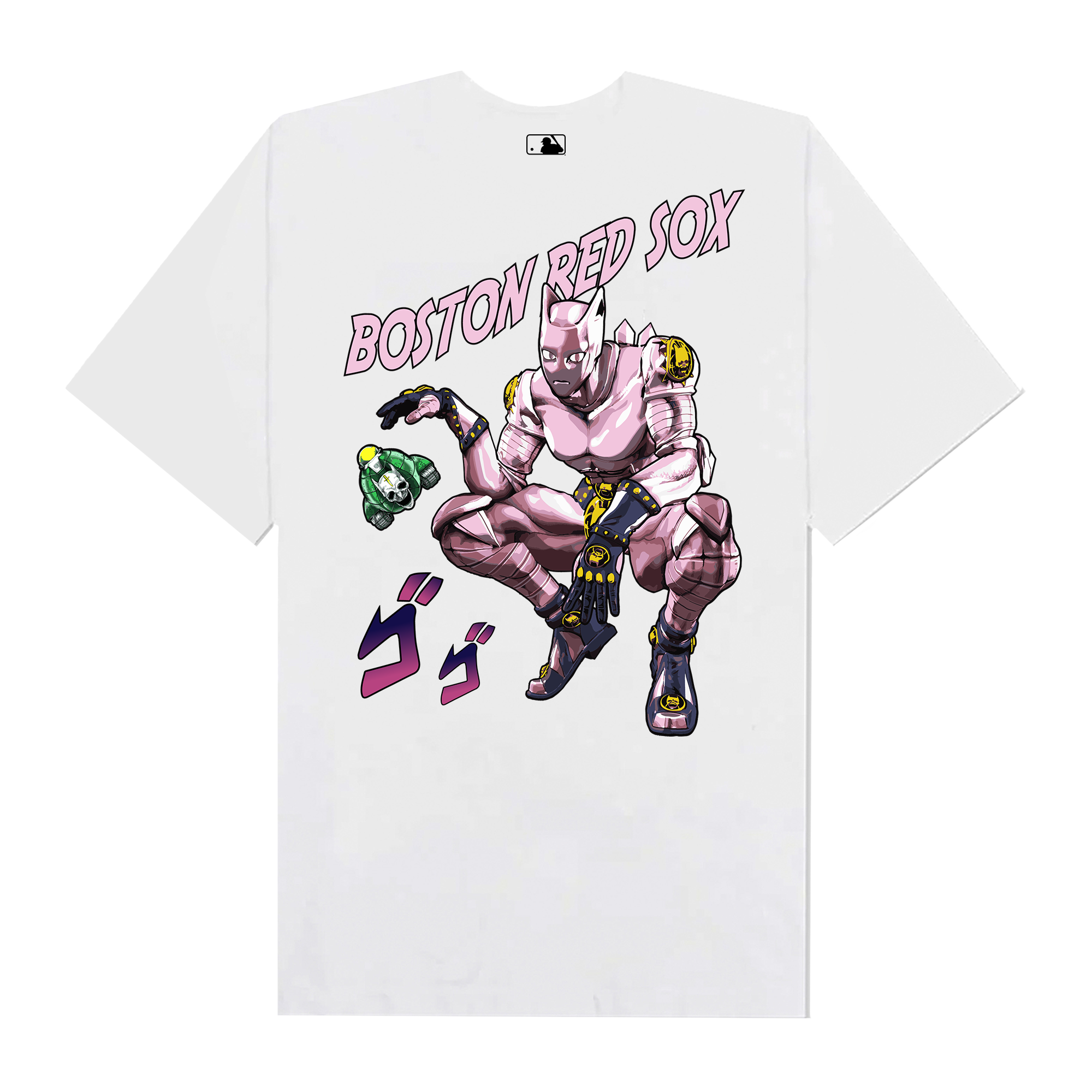 MLB Anime Jojo Killer Queen Red Sox T-Shirt