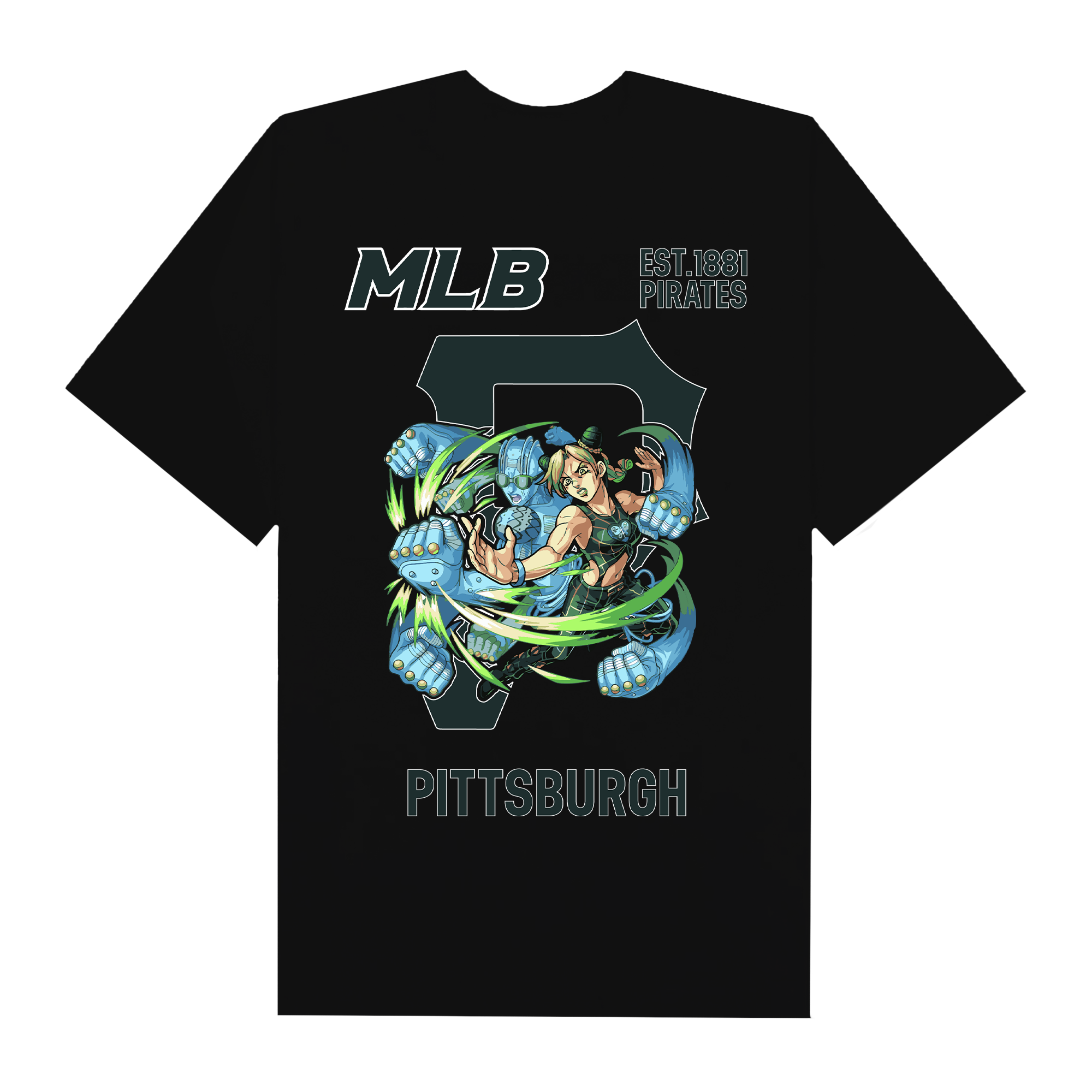 MLB Anime Jojo Stone Free Pittsburgh T-Shirt