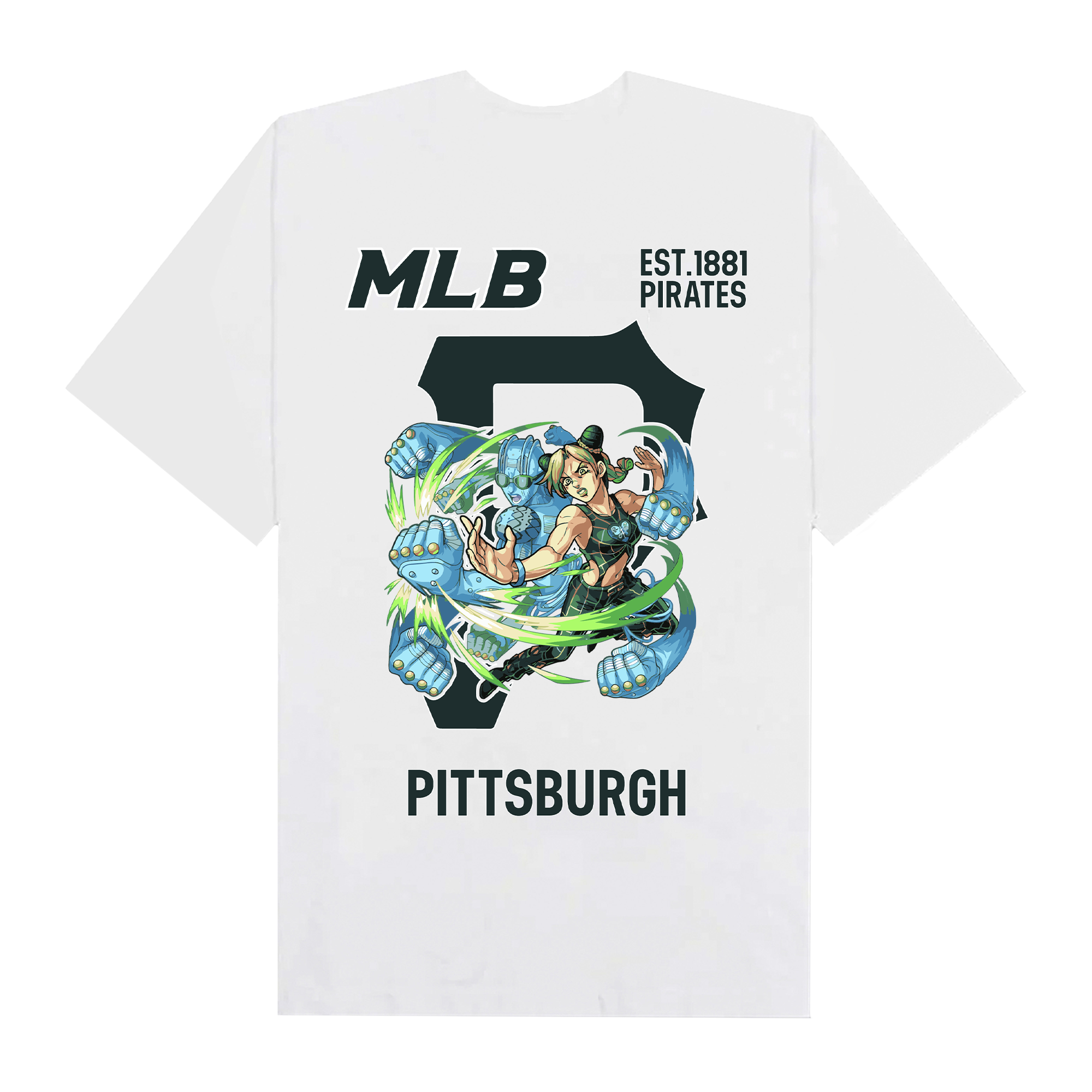 MLB Anime Jojo Stone Free Pittsburgh T-Shirt