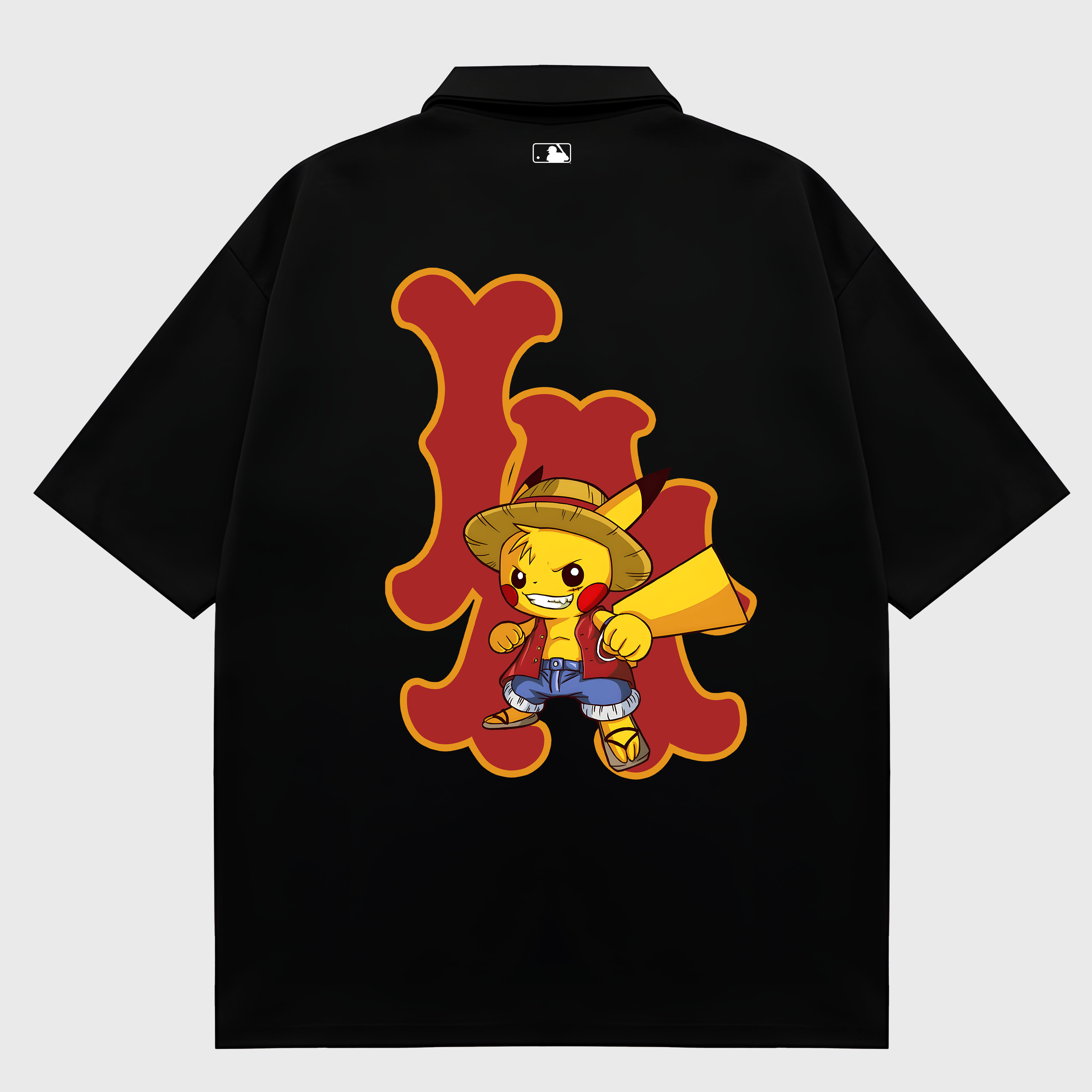 MLB Anime Luffy X Pikachu Funny Polo