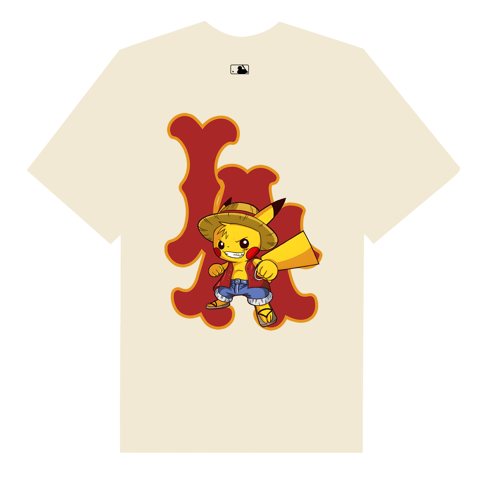 MLB Anime Luffy X Pikachu Funny T-Shirt