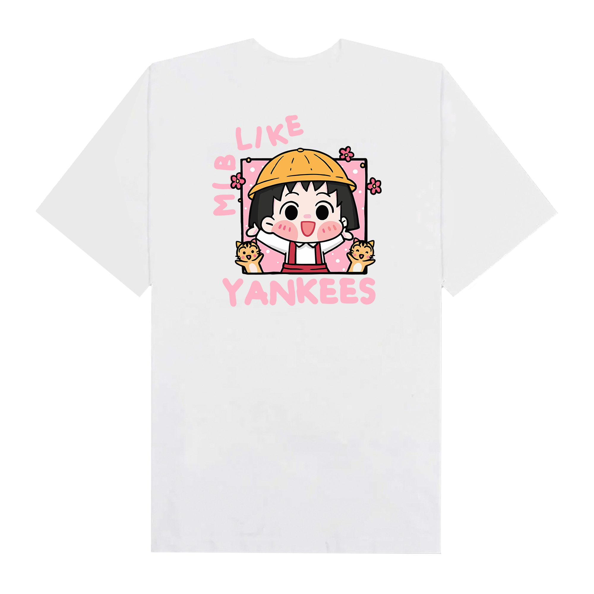 MLB Anime Maruko Happy Cat MLB Like T-Shirt