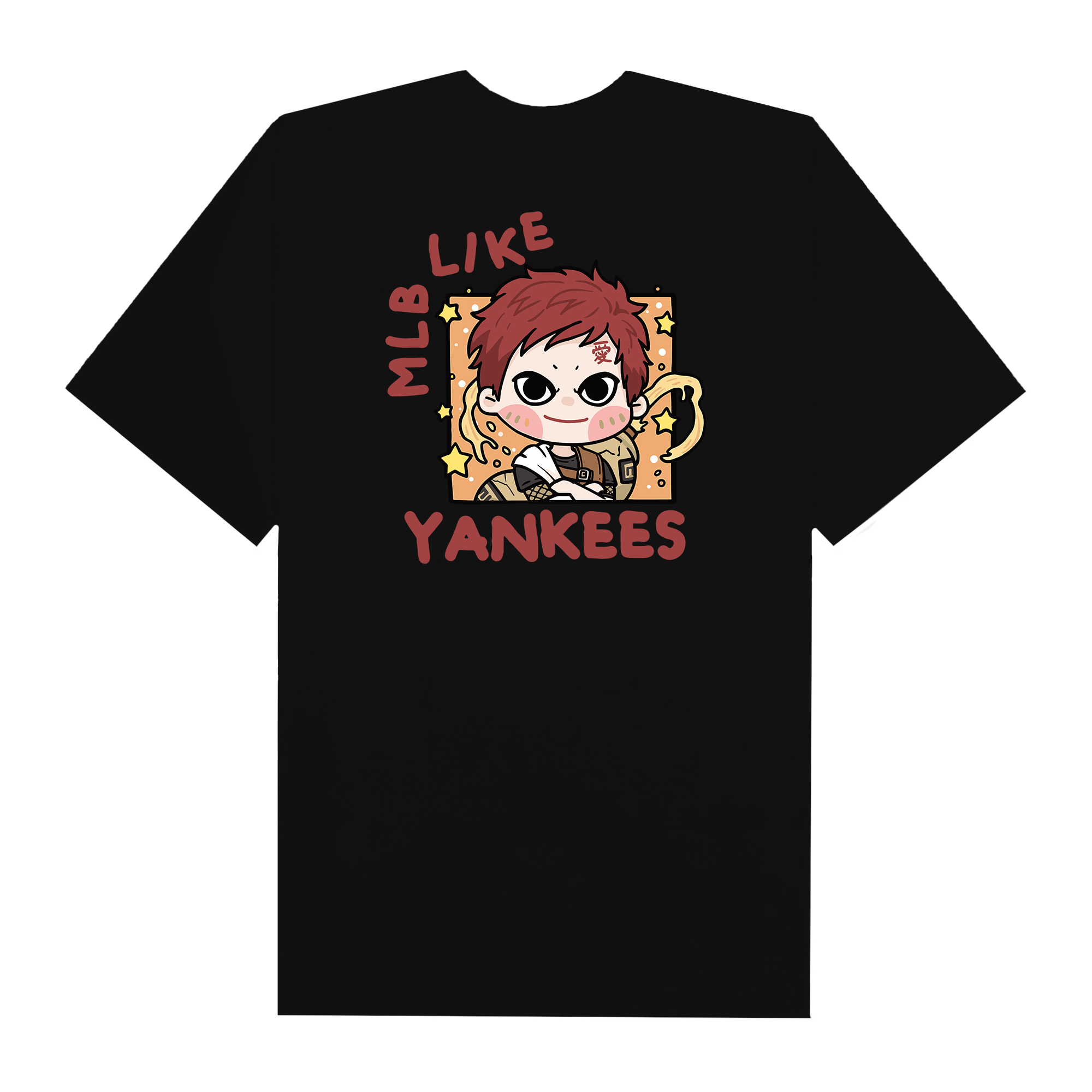 MLB Anime Naruto Garra MLB Like T-Shirt