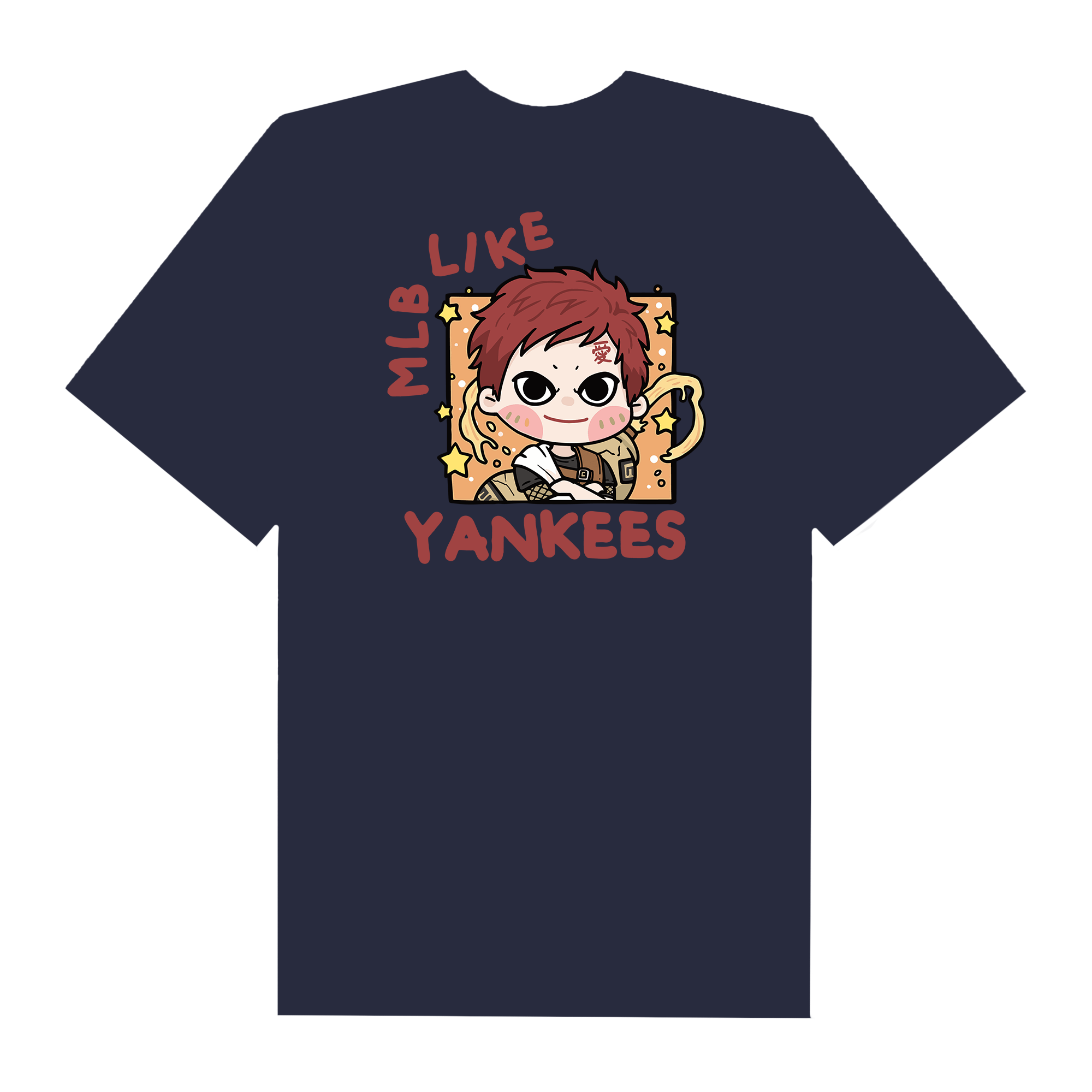 MLB Anime Naruto Garra MLB Like T-Shirt