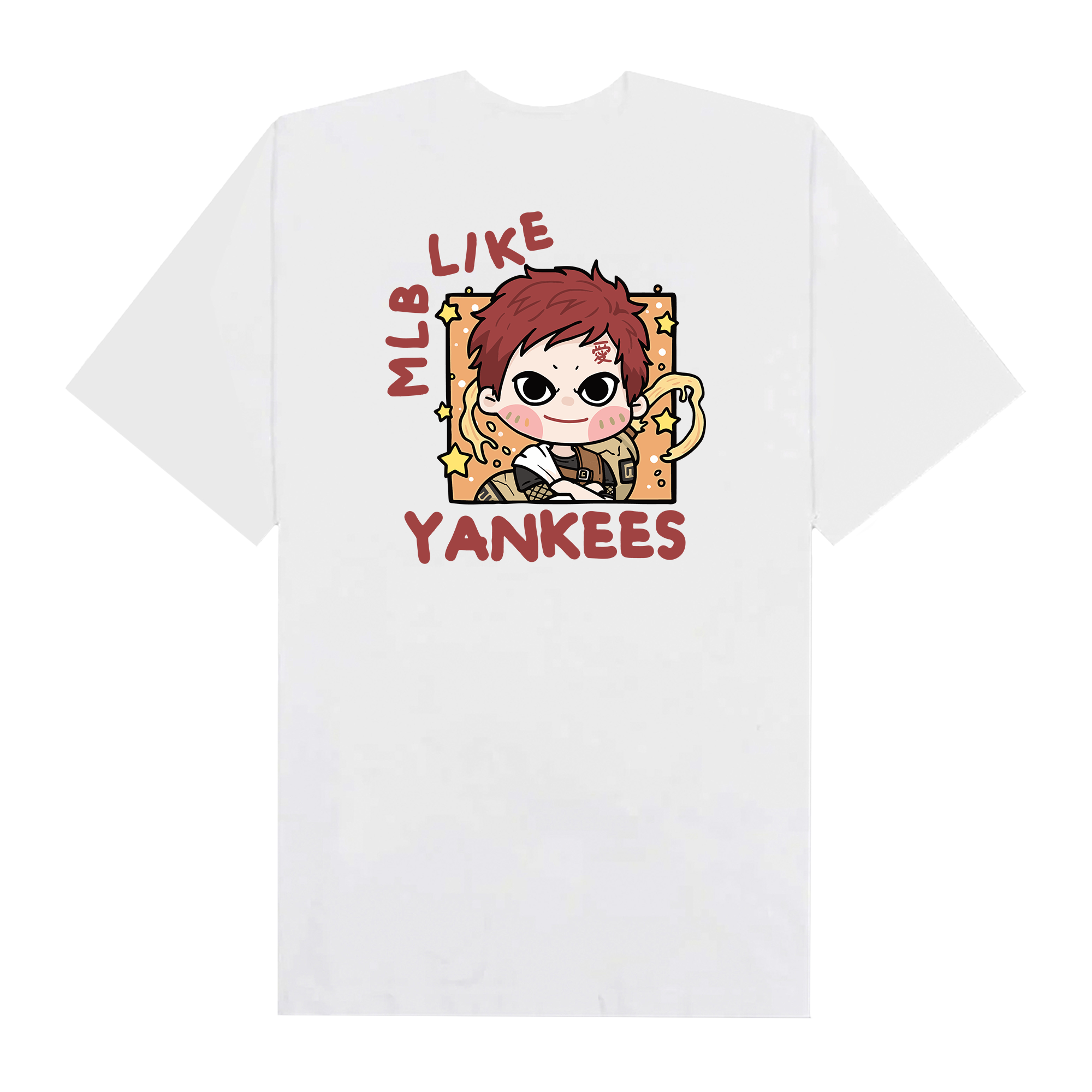 MLB Anime Naruto Garra MLB Like T-Shirt