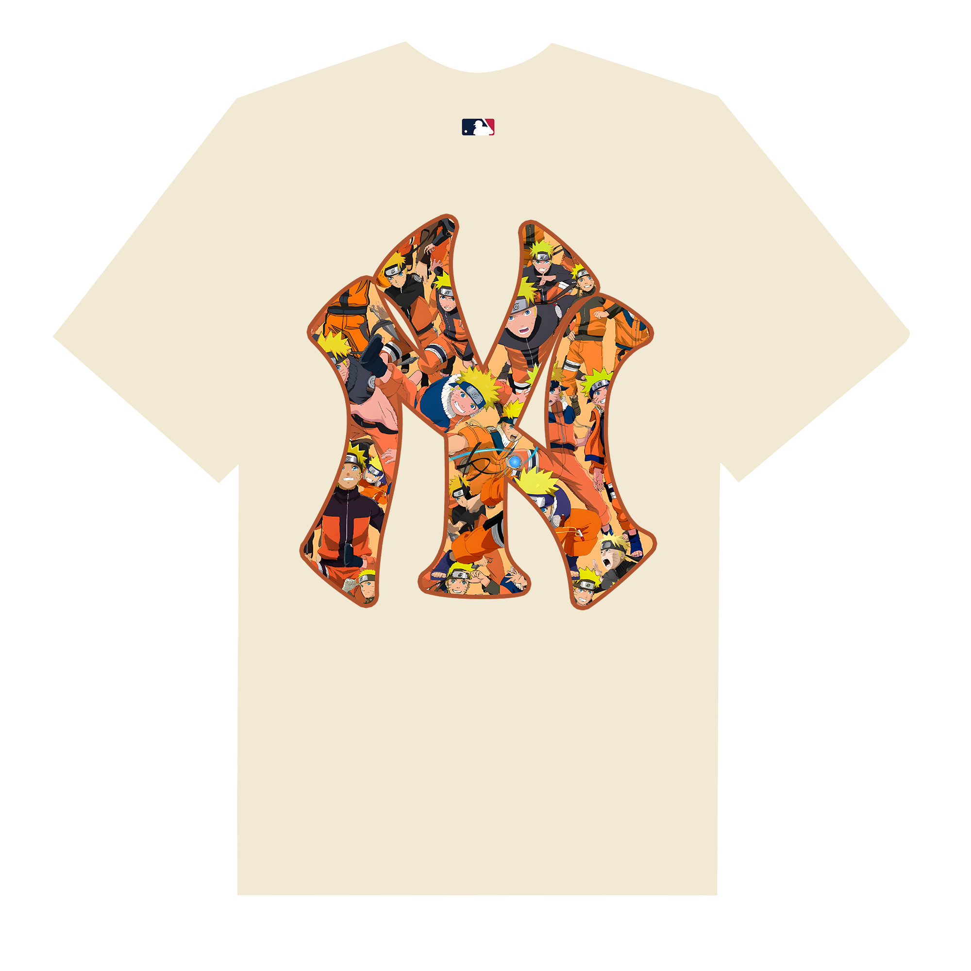 MLB Anime Naruto MLB Logo T-Shirt