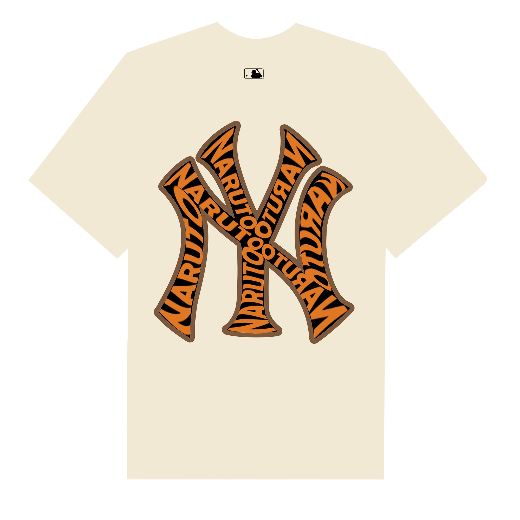 MLB Anime Naruto X NY Logo T-Shirt