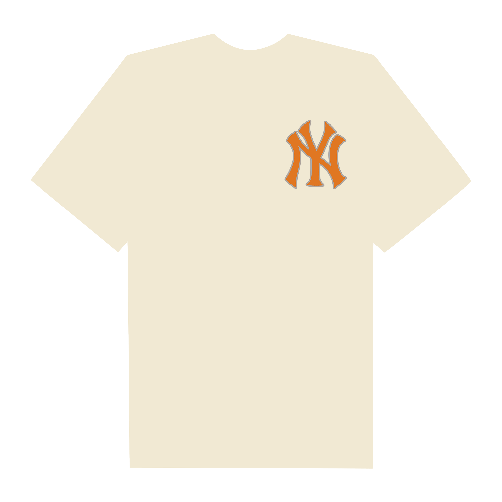 MLB Anime Naruto X NY Logo T-Shirt