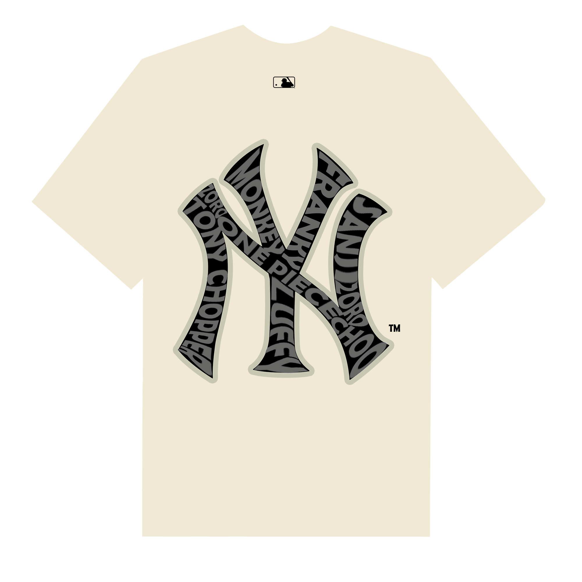 MLB Anime One PIece Character NY T-Shirt