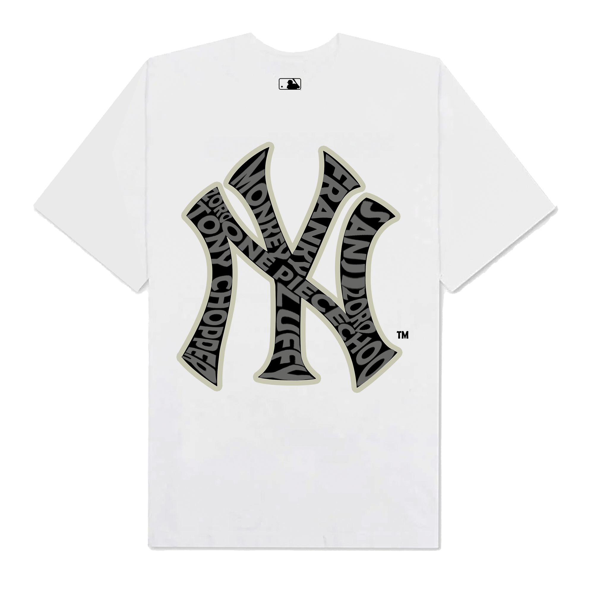 MLB Anime One PIece Character NY T-Shirt