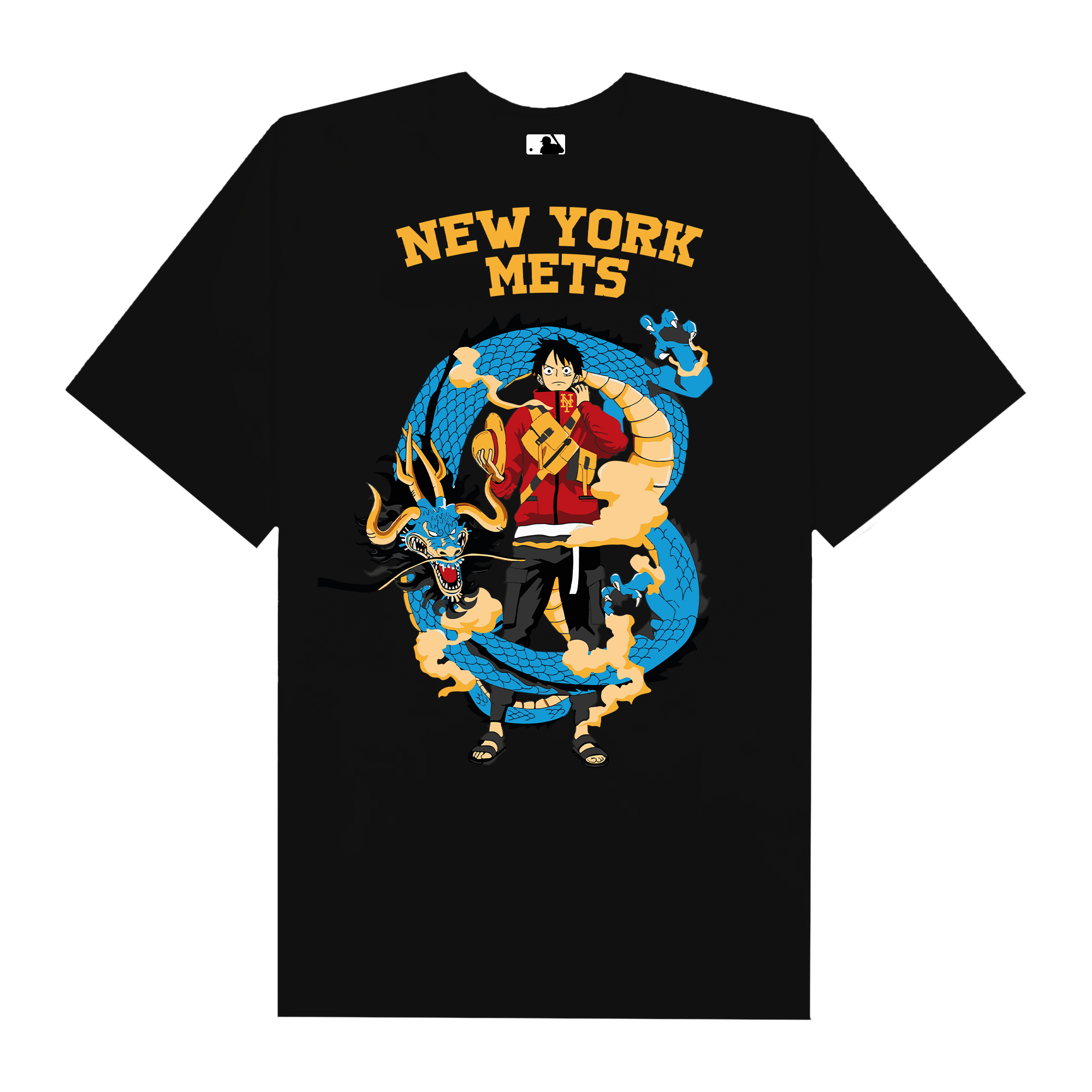 MLB Anime One Piece Luffy NY T-Shirt