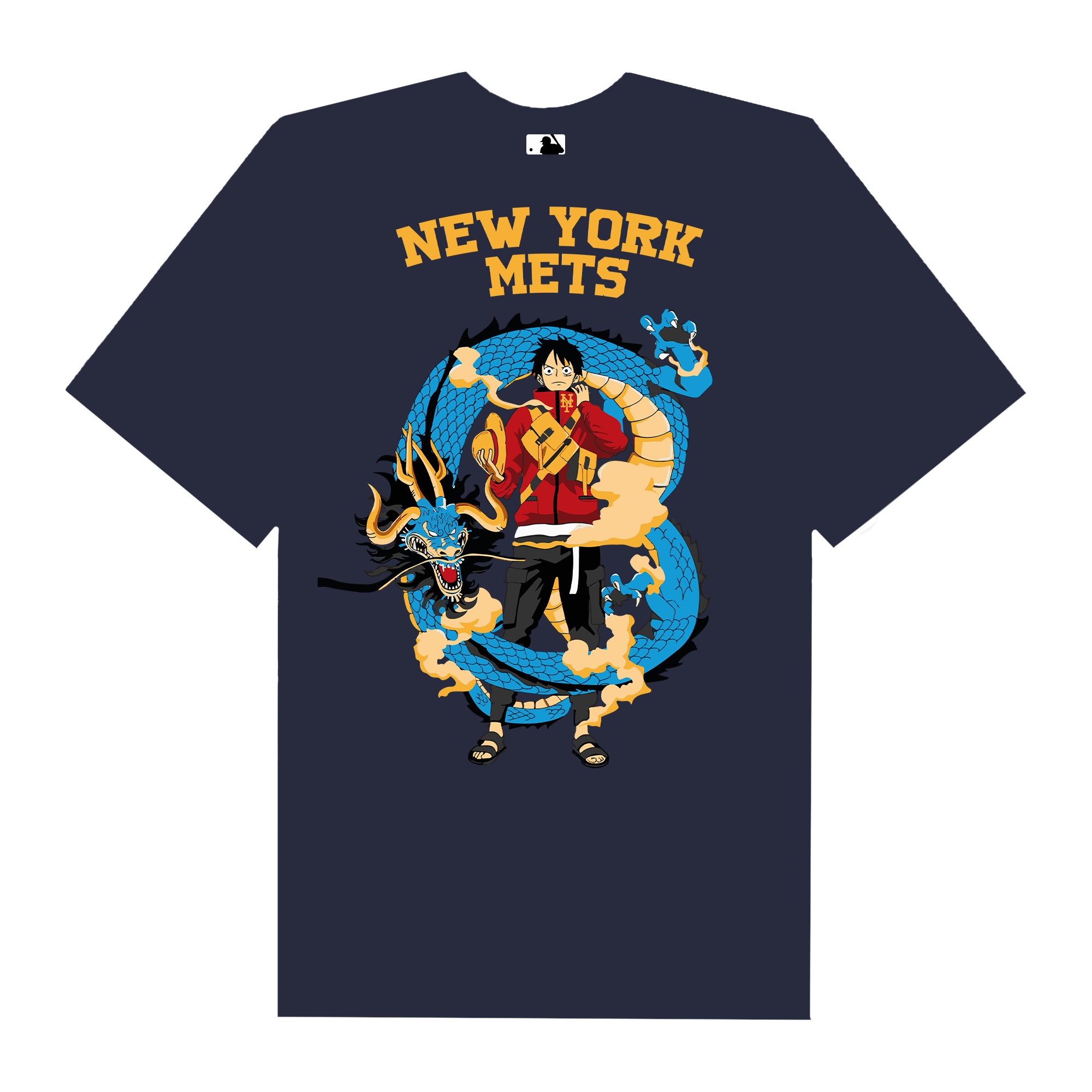 MLB Anime One Piece Luffy NY T-Shirt