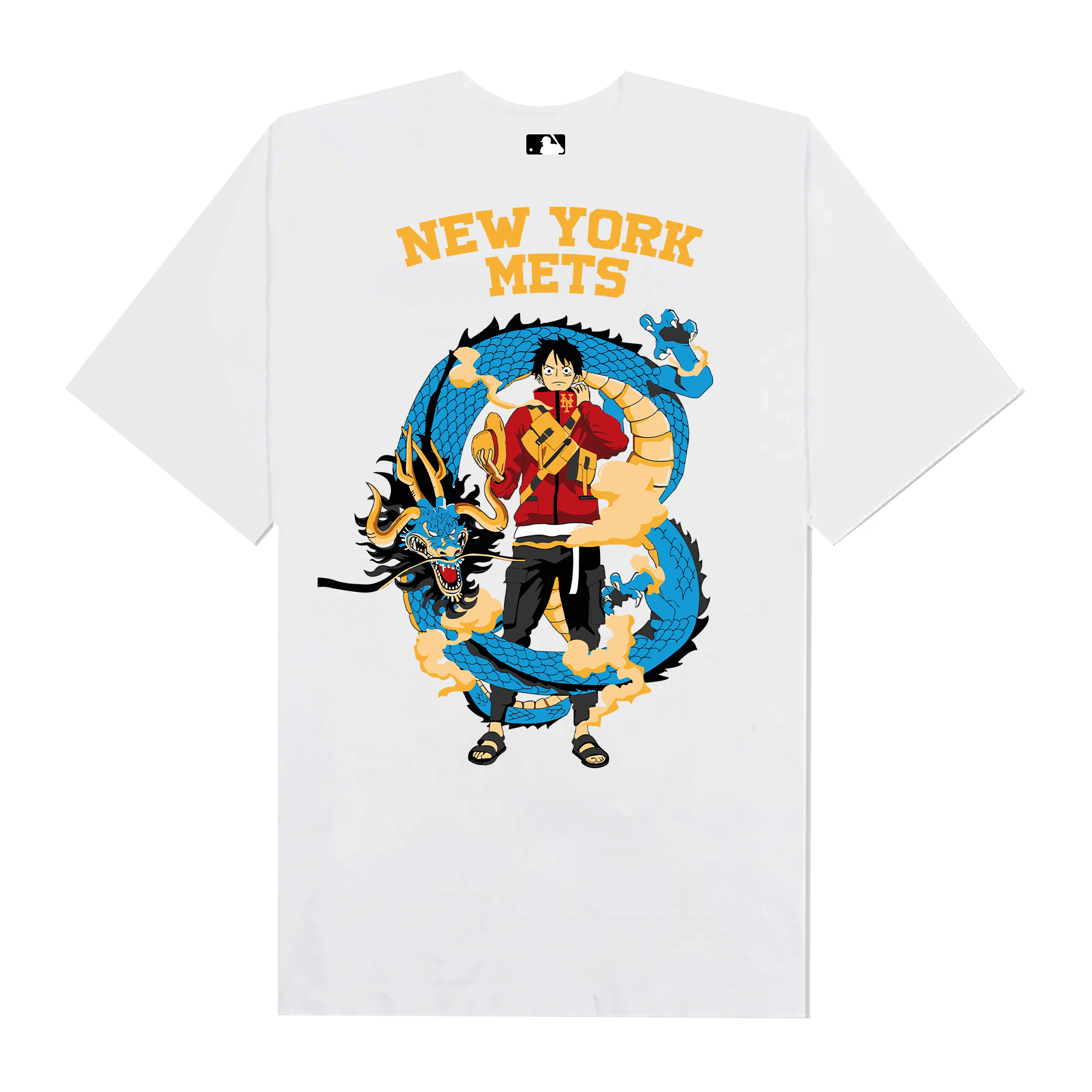 MLB Anime One Piece Luffy NY T-Shirt