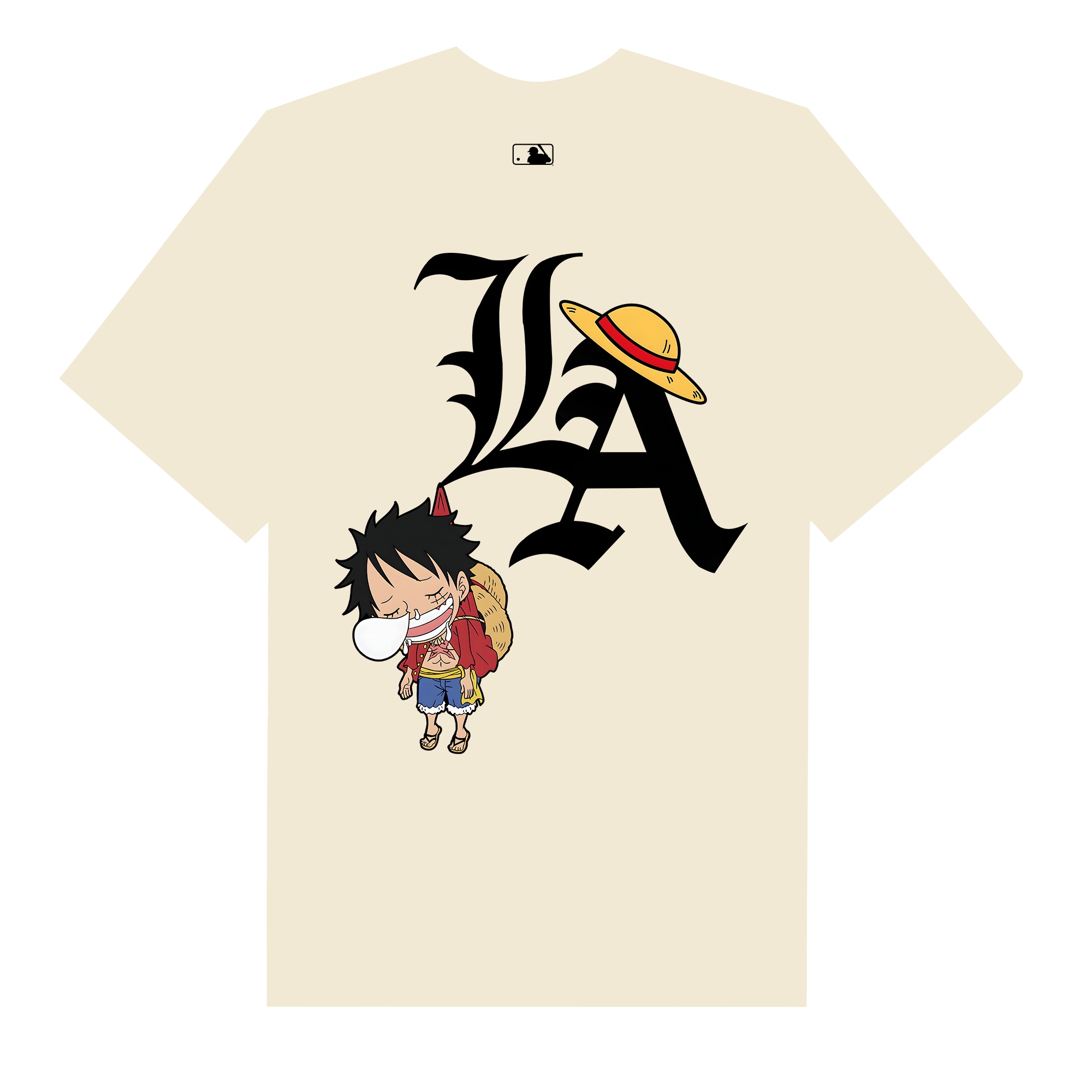 MLB Anime One Piece Luffy Sleeping T-Shirt