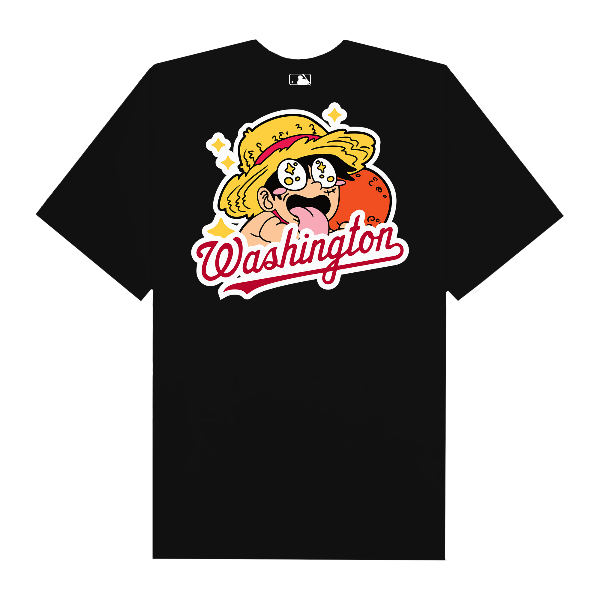 MLB Anime One Piece Luffy Washington T-Shirt