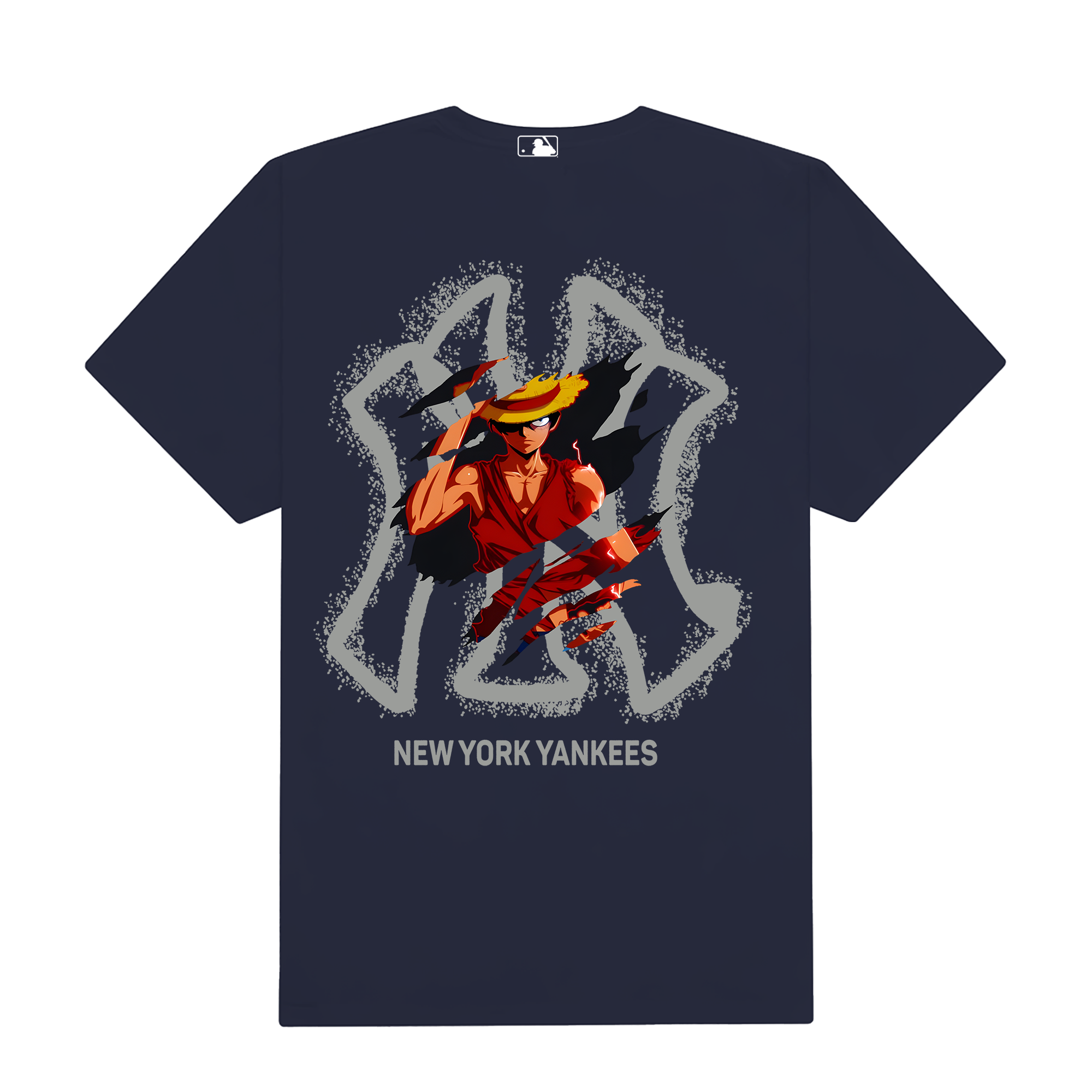 MLB Anime One Piece Luffy New York Yankees T-Shirt