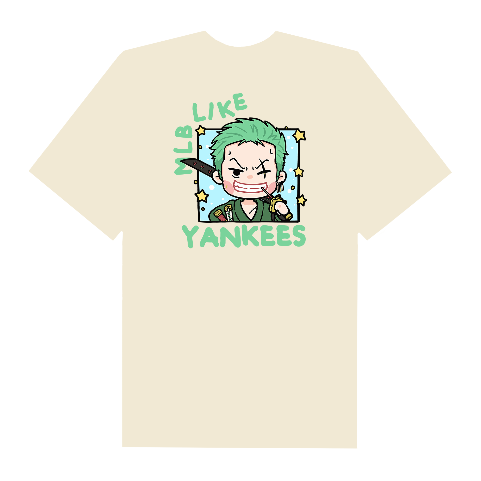 MLB Anime One Piece Zoro MLB Like T-Shirt