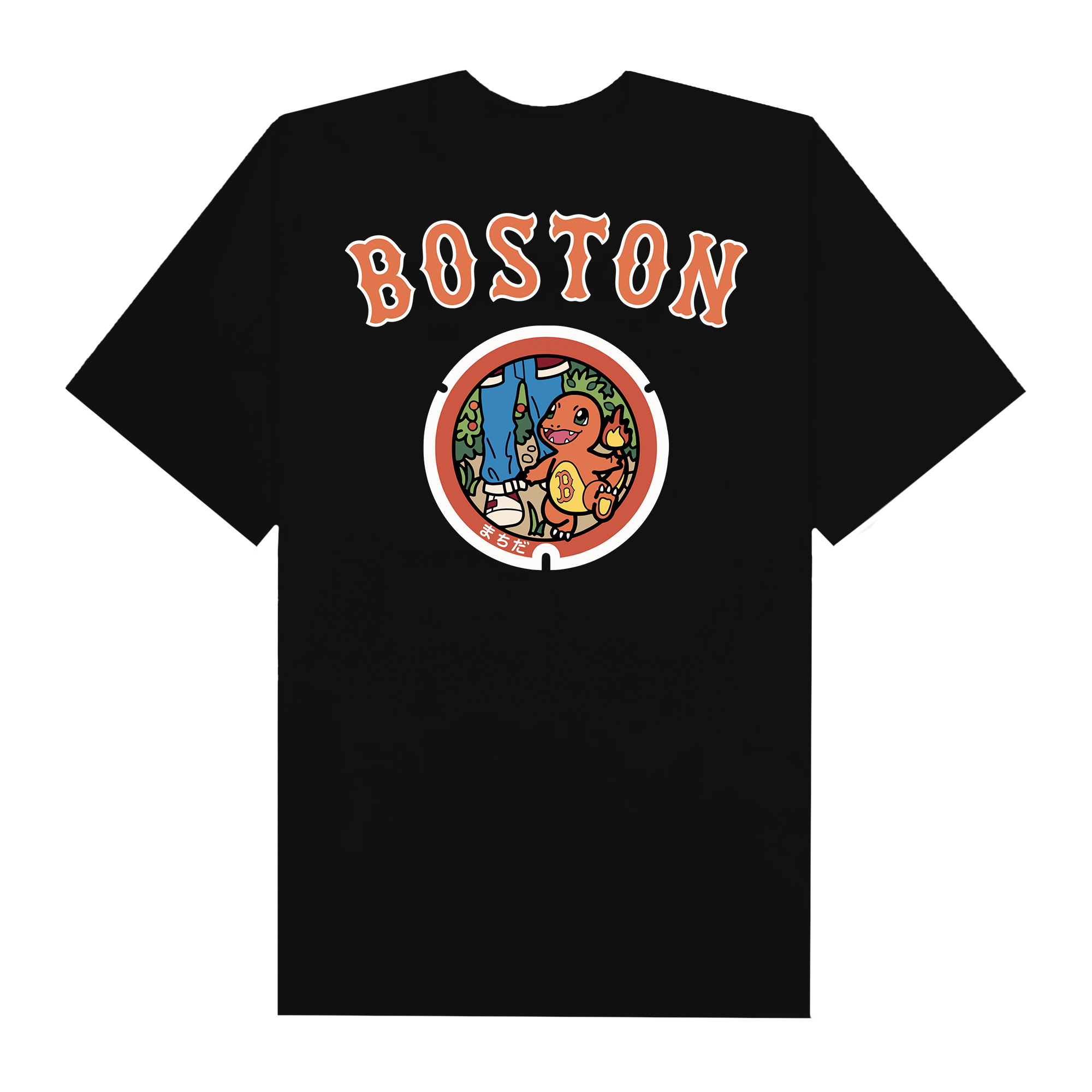 MLB Anime Pokemon Boston Charizard T-Shirt