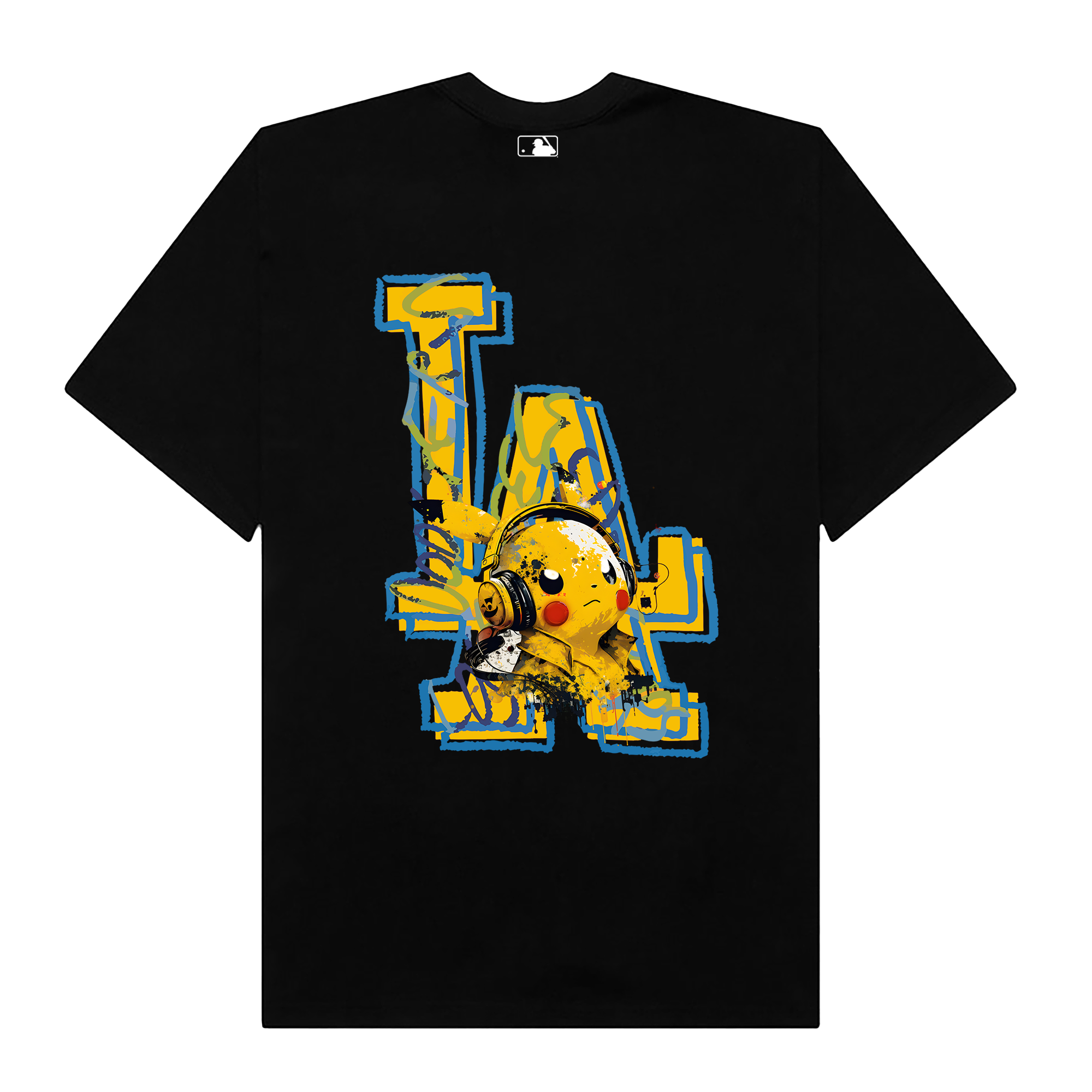 MLB Anime Pokemon Crayon Pikachu LA T-Shirt