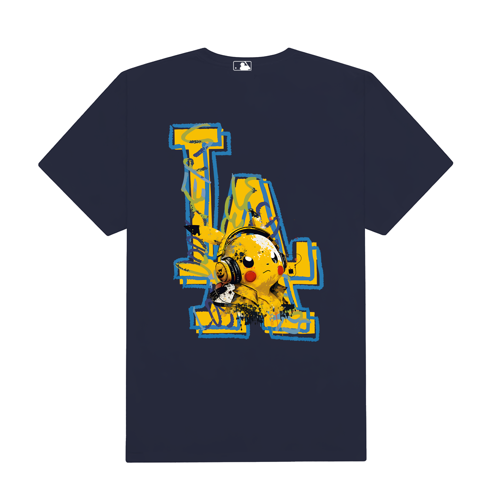 MLB Anime Pokemon Crayon Pikachu LA T-Shirt