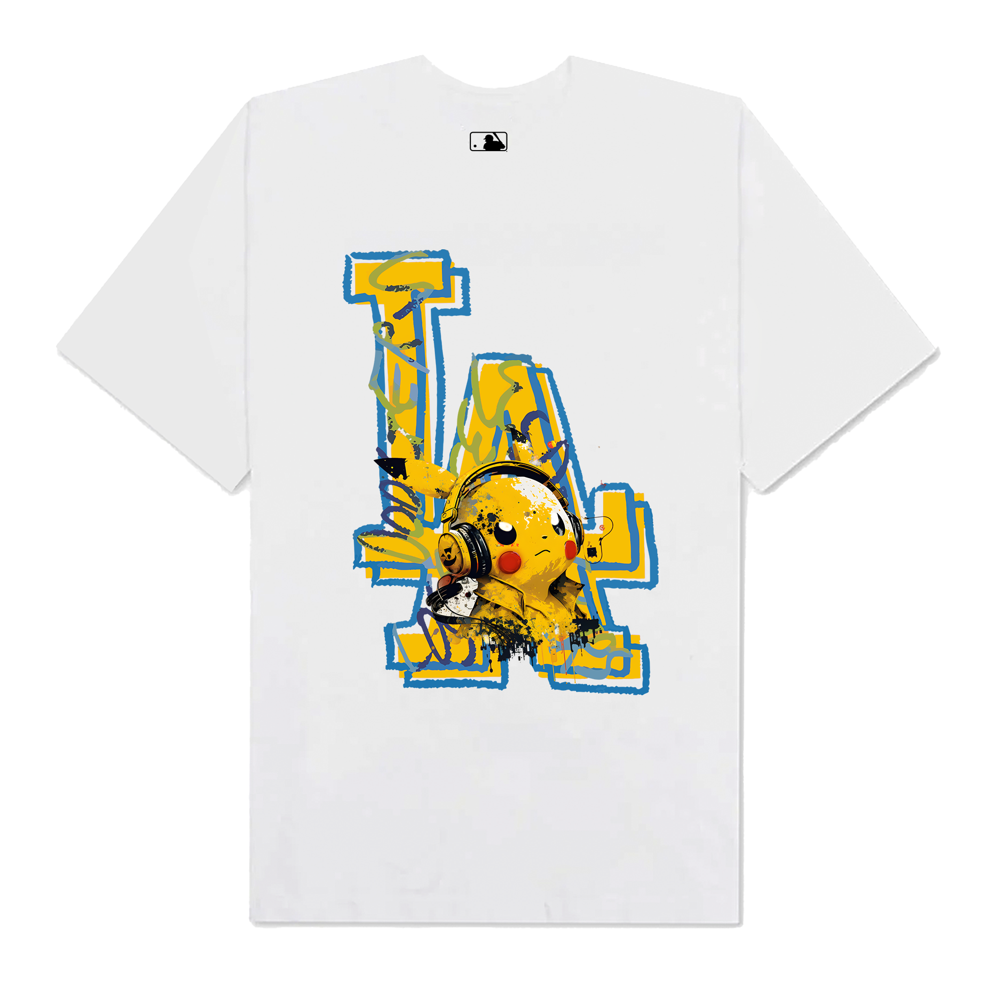 MLB Anime Pokemon Crayon Pikachu LA T-Shirt