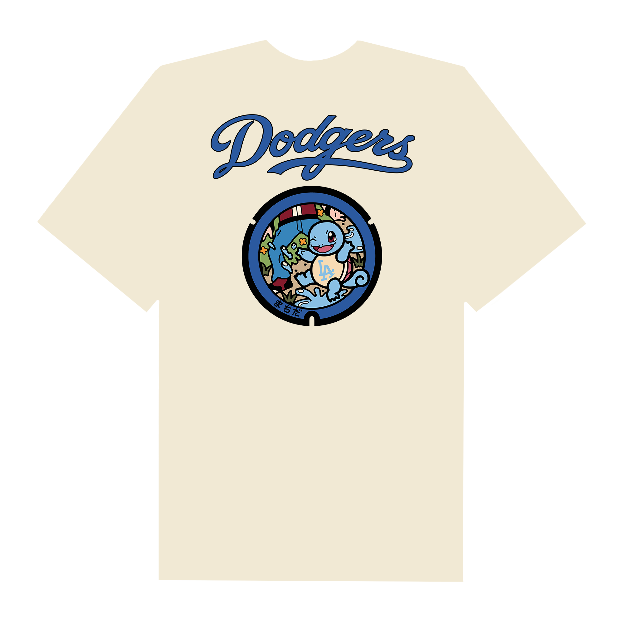 MLB Anime Pokemon Dodgers Squirtle T-Shirt