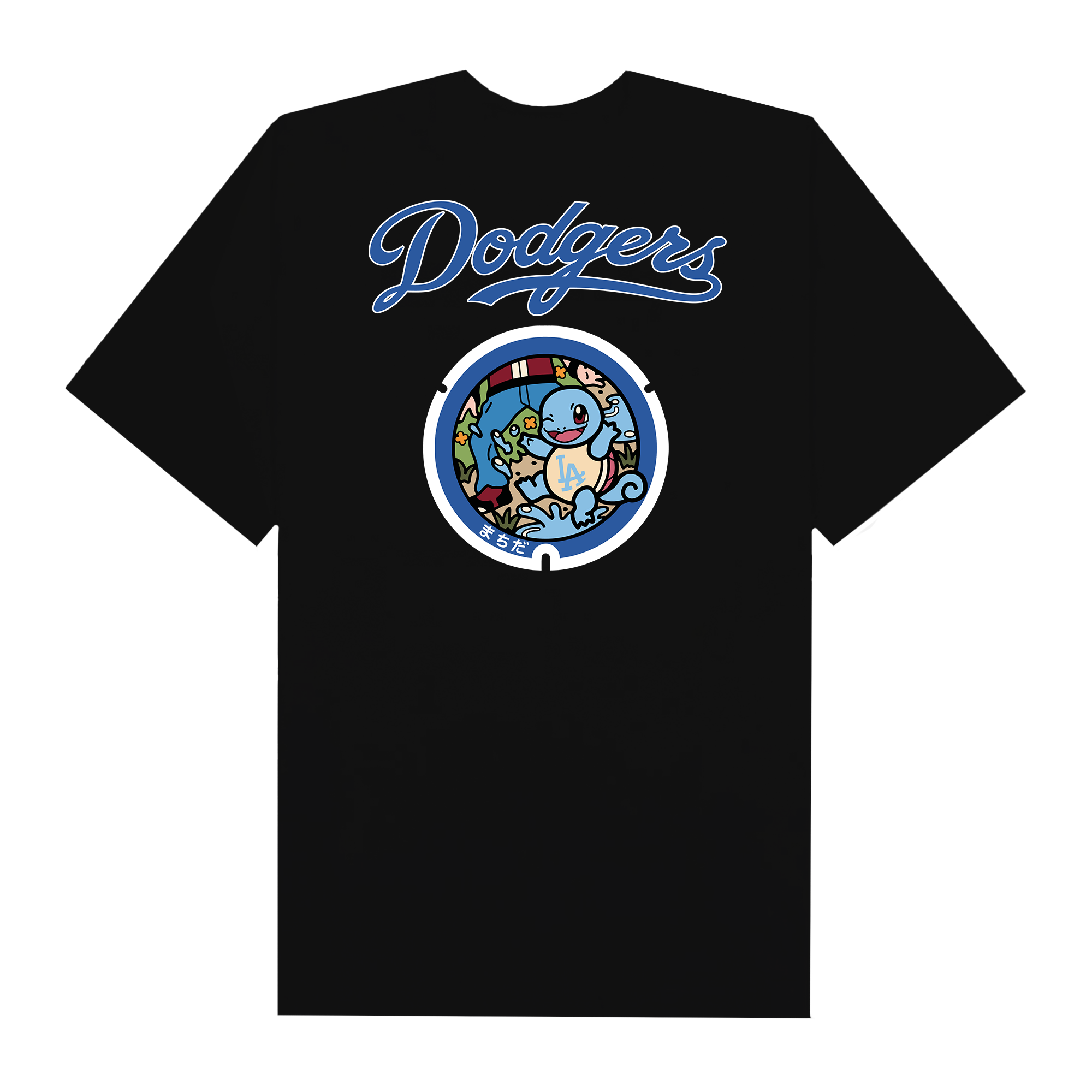 MLB Anime Pokemon Dodgers Squirtle T-Shirt