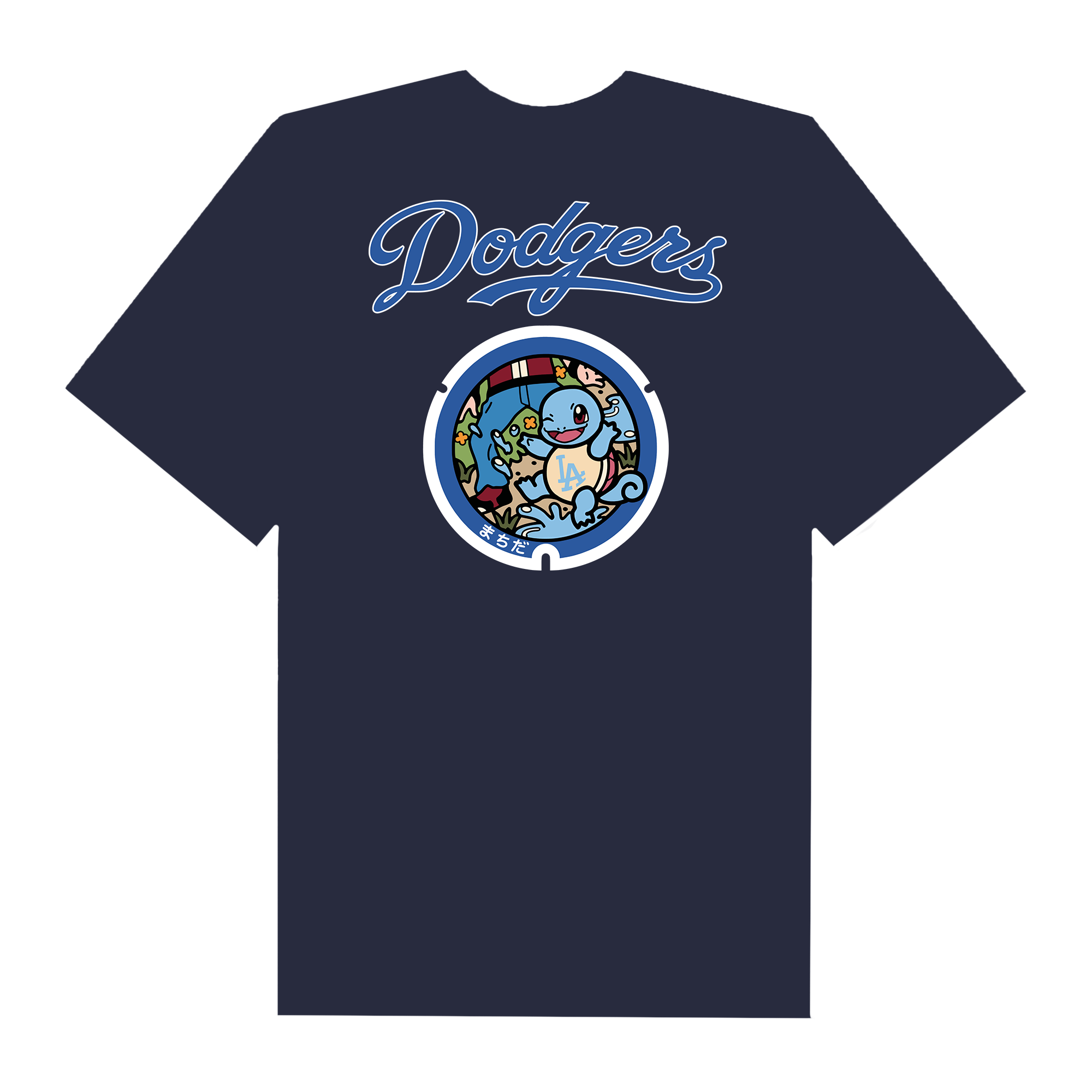 MLB Anime Pokemon Dodgers Squirtle T-Shirt