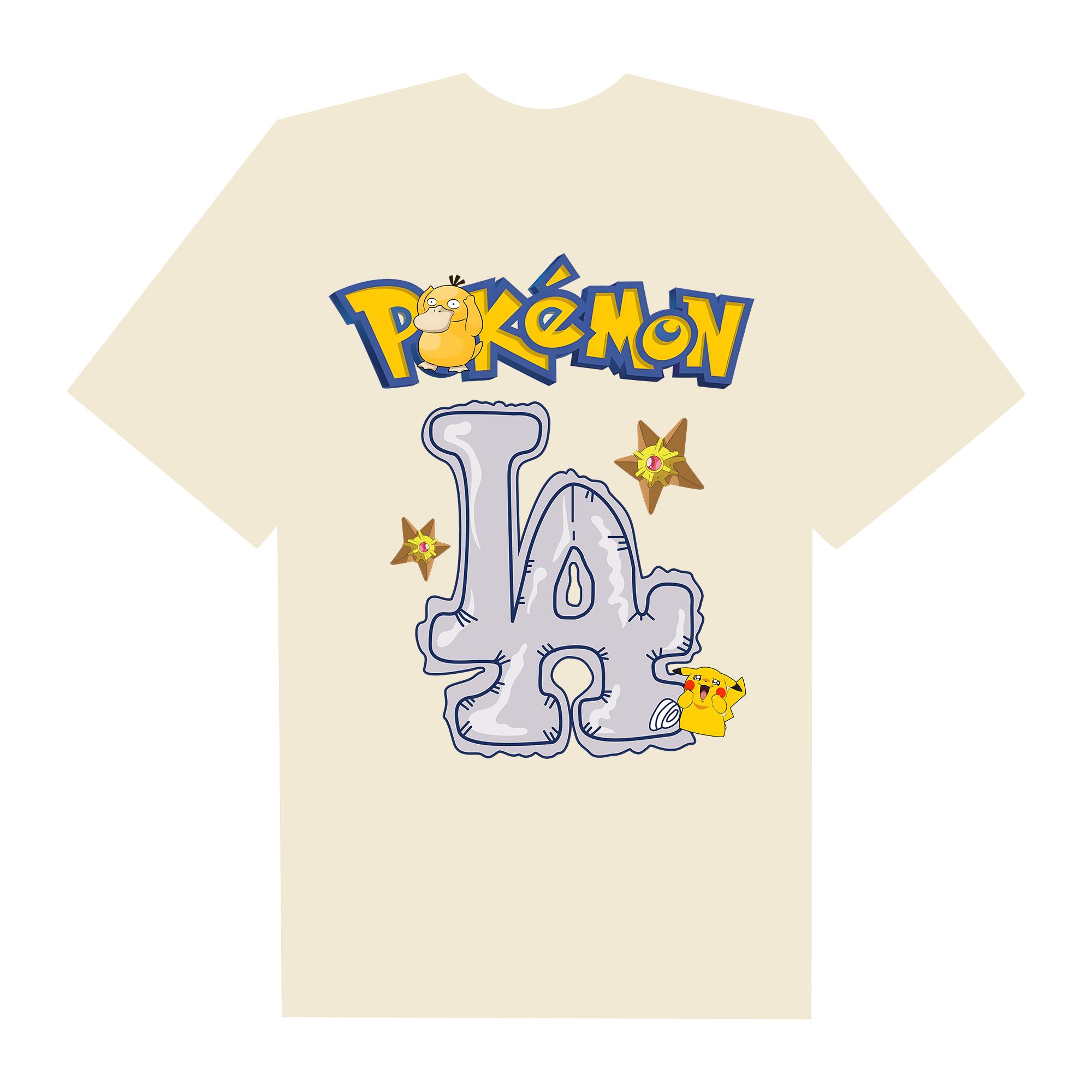 MLB Anime Pokemon LA Pikachu Duck T-Shirt